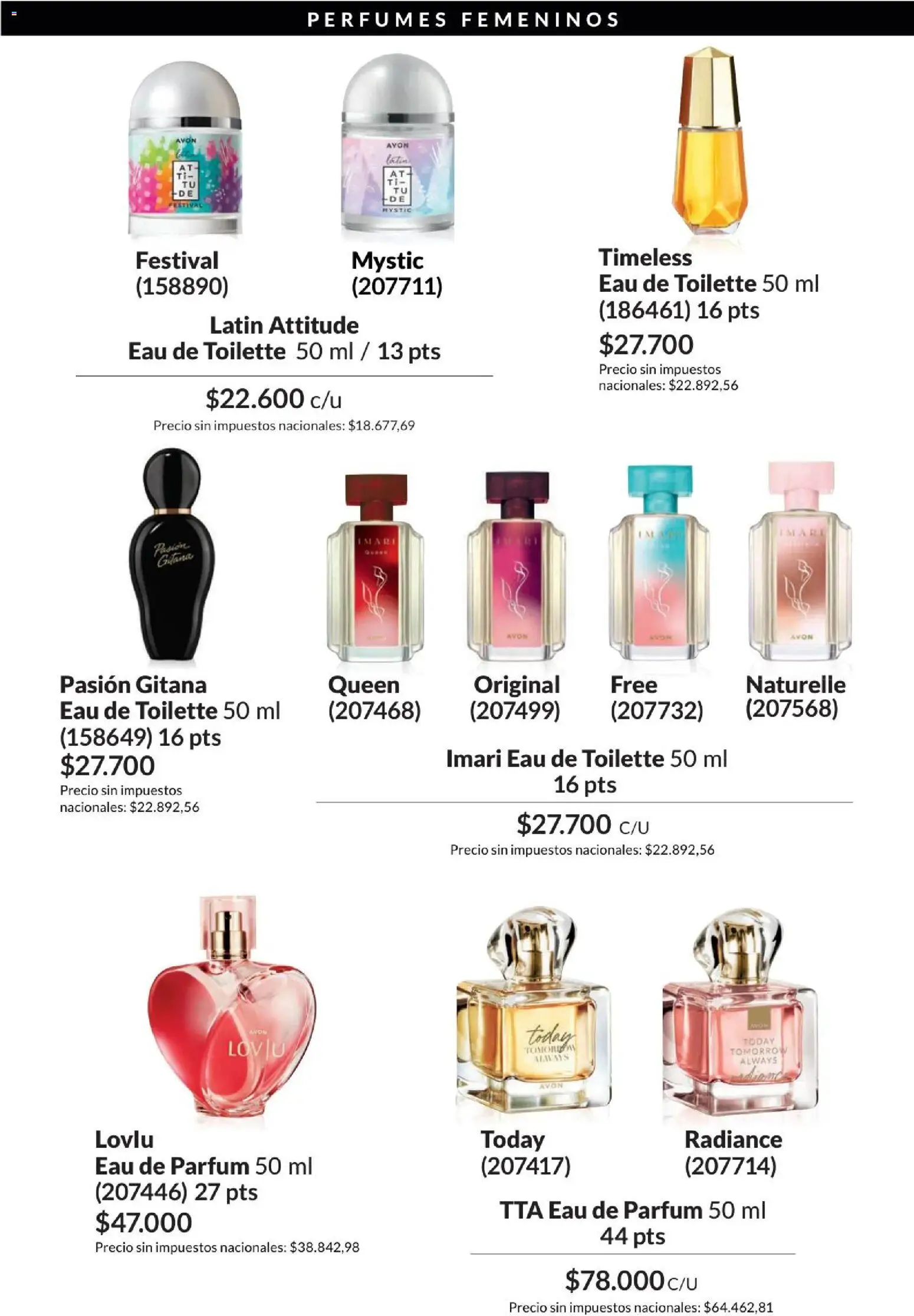 Catálogo AVON Campaña 4/2026 │ válido desde el 01/04/2026 | Página: 99 | Productos: Perfumes, Eau de toilette