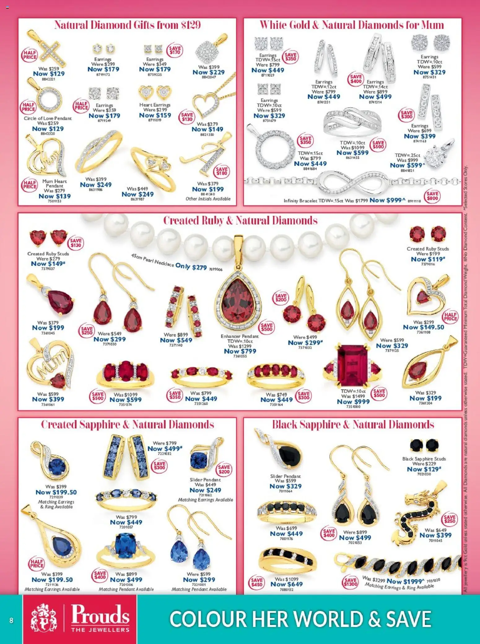 Prouds The Jewellers catalogue - valid from 13.04.2026 | Page: 8 | Products: Bracelet, Diamond, Earrings, Pendant