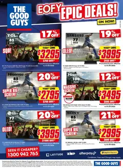 Preview of The Good Guys Eofy epic deals - valid from 11.06.2026 | Page: 2 | Products: Phone, Tv, Smart tv, Screen