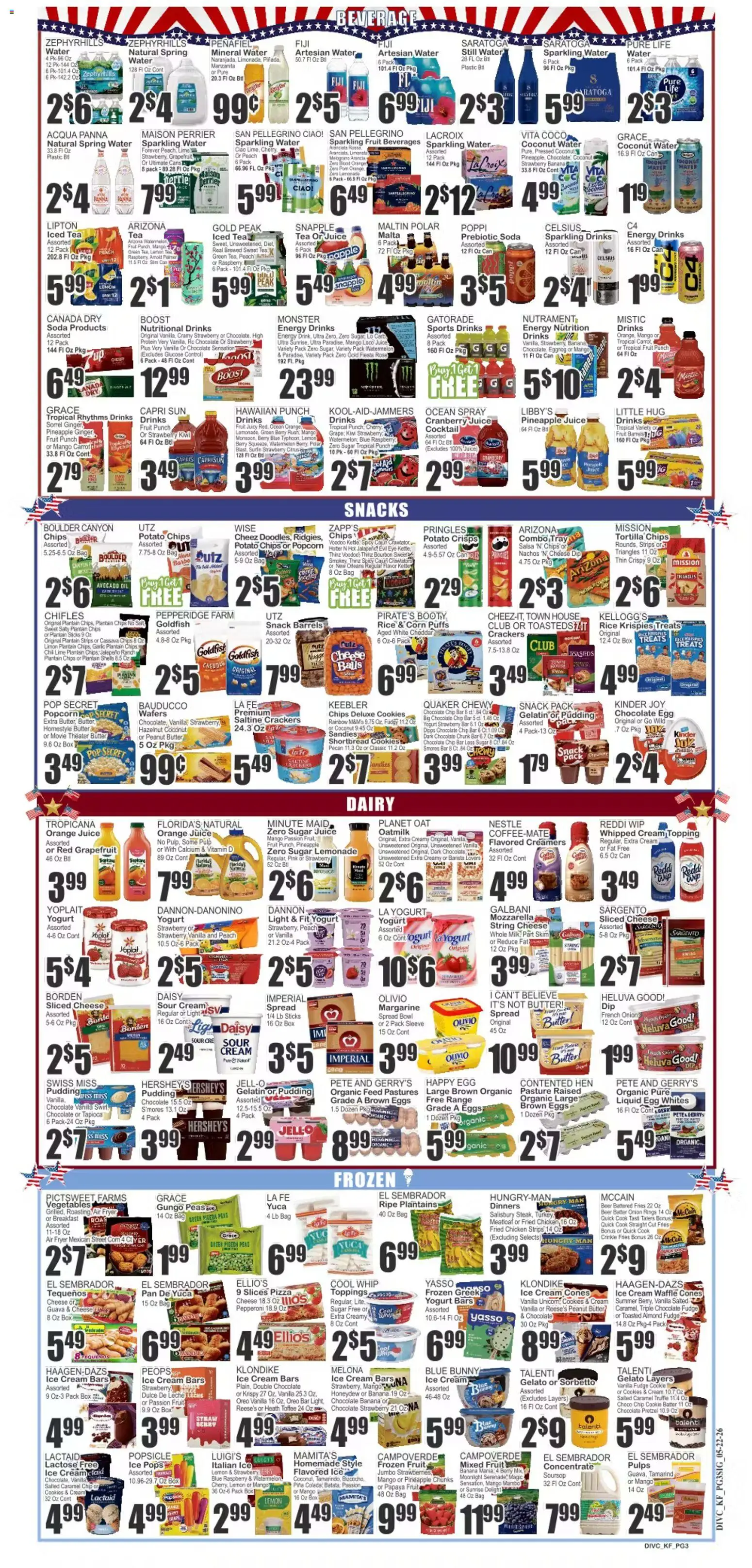 Food Universe Weekly Ad - valid from 22.05.2026 | Page: 3 | Products: Box, Carrot, Water, Salt