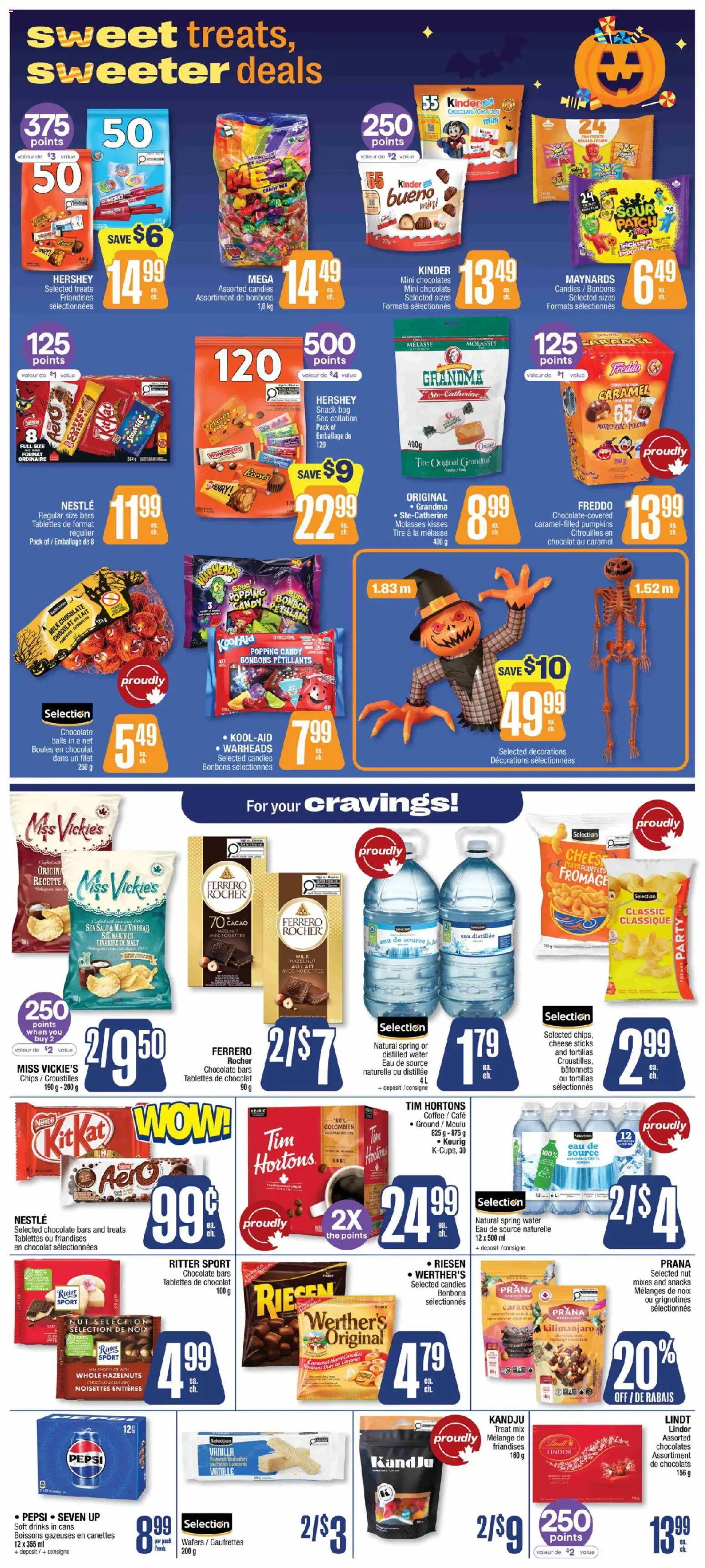 Jean Coutu flyer valid from Sep 24, 2026 | Page: 8 | Products: Chocolate balls, Hazelnuts, Snacks, Milk