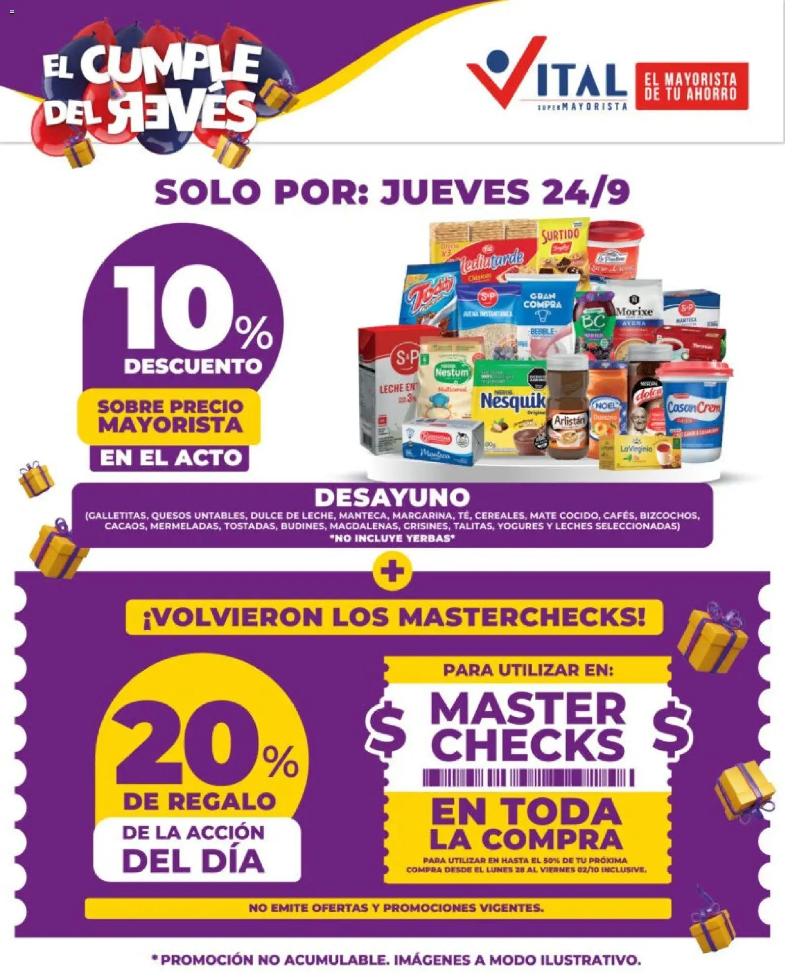 Vital - Ahorrá │ válido desde el 24/09/2026 | Página: 1 | Productos: Mate, Dulce, Avena, Leche