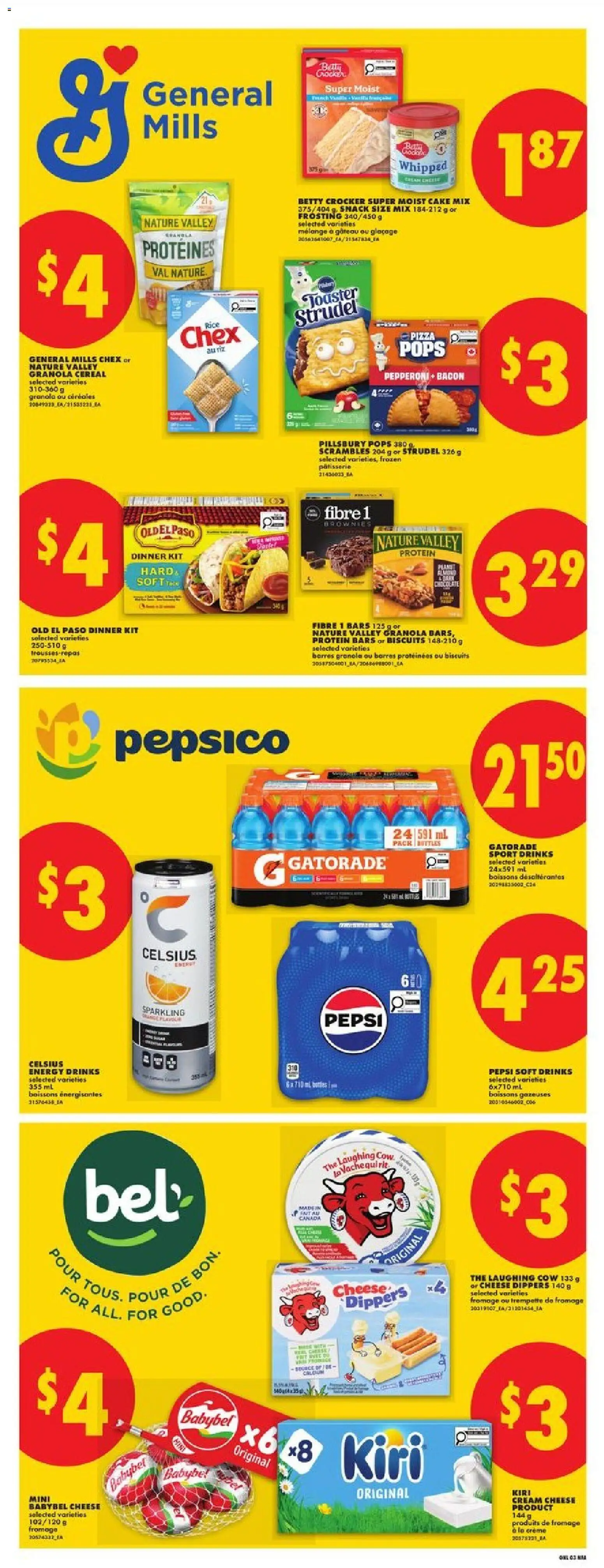 No Frills flyer valid from Aug 6, 2026 | Page: 8 | Products: Cream, Cheese, Pizza