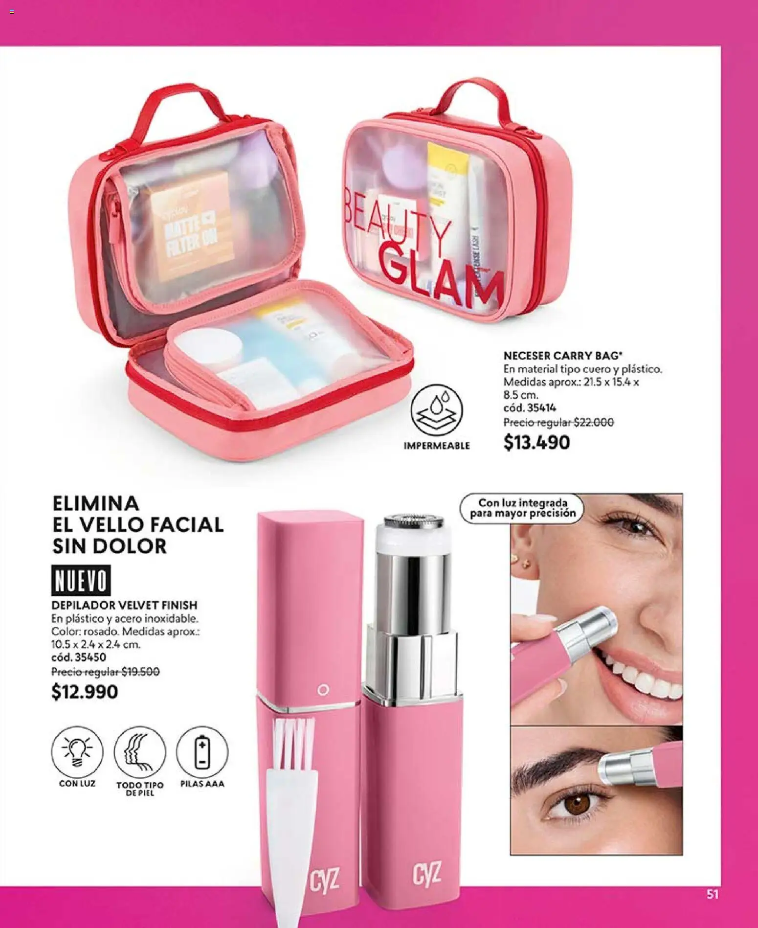 Catálogo CyZone Campaña 11 │ válido desde el 14.06.2026 | Página: 63 | Productos: Neceser, Depilador, Pilas