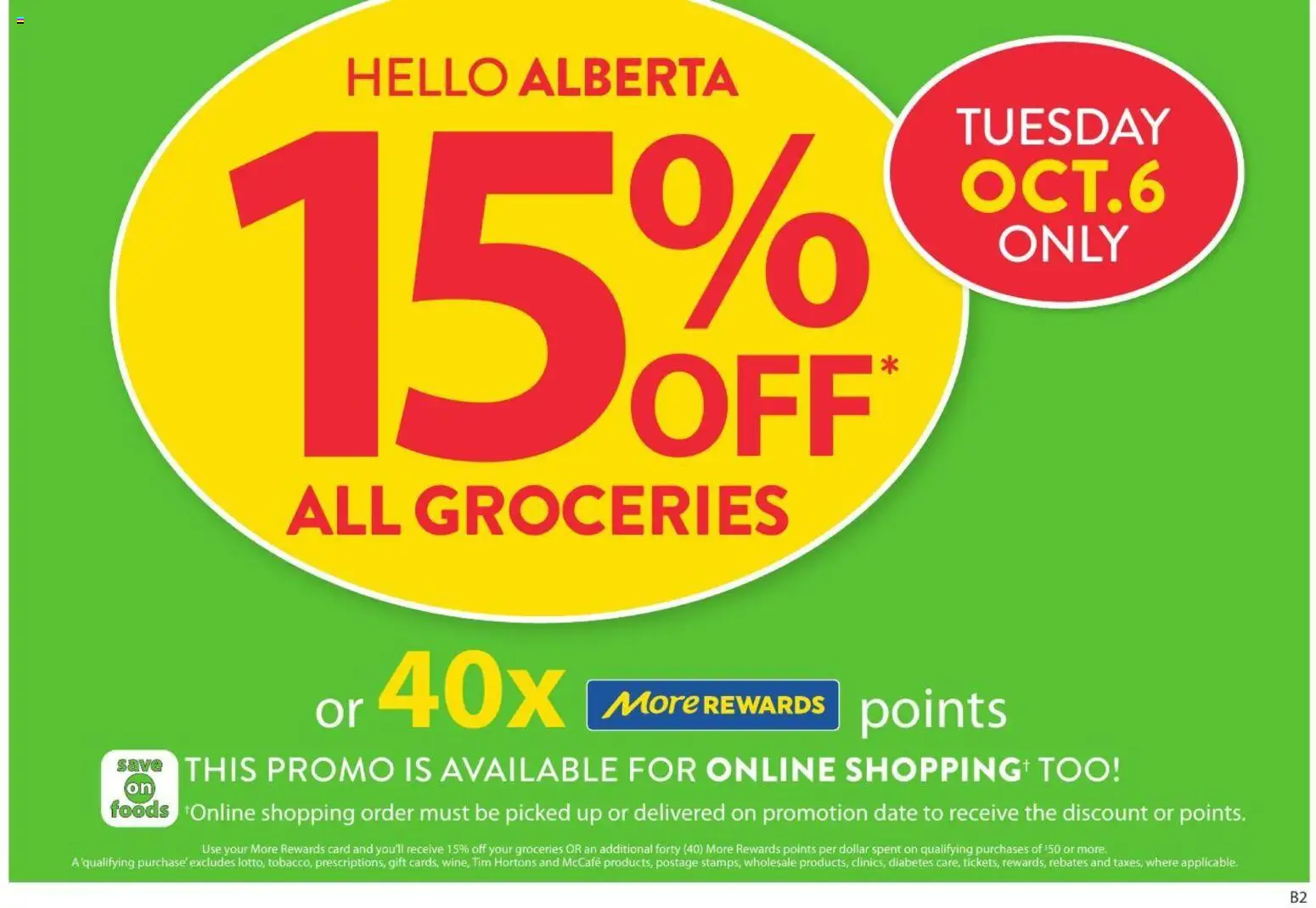Save on foods flyer valid from Oct 1, 2026 | Page: 1