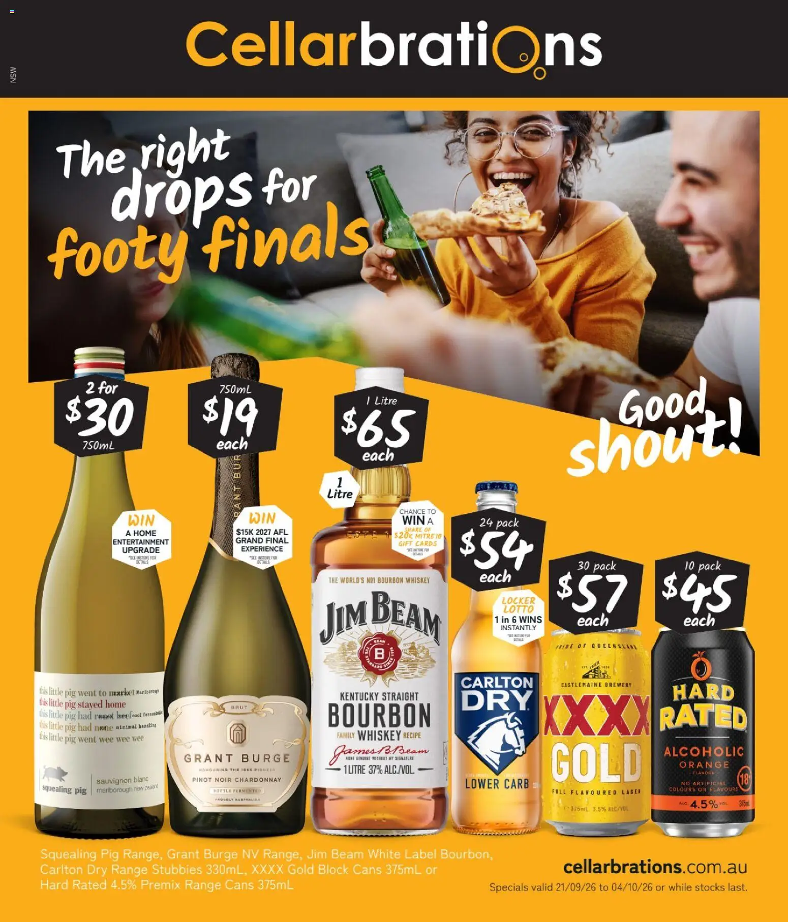 Cellarbrations catalogue - valid from 21/09/2026 | Page: 1 | Products: Jim Beam, Bourbon, Whiskey