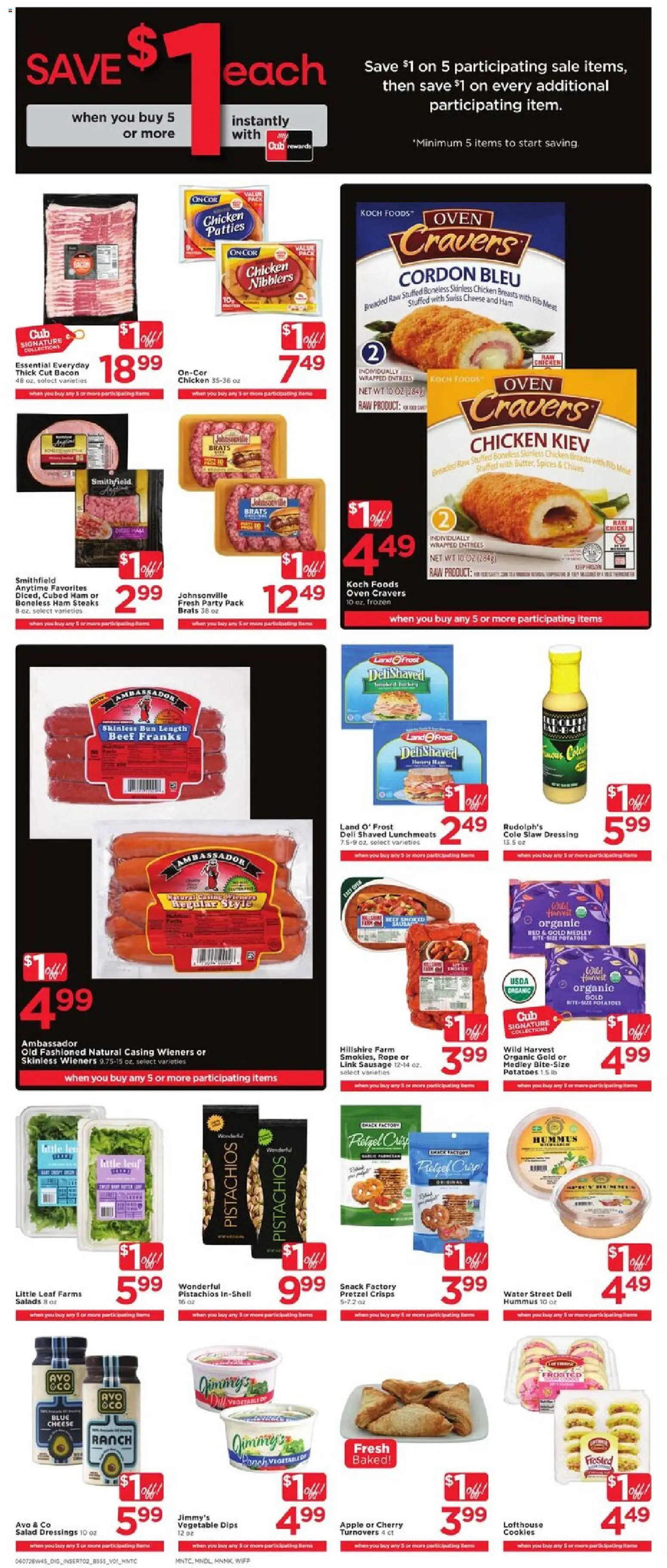 Cub Foods Weekly Savings - MN - valid from 07.06.2026 | Page: 9 | Products: Beef, Cookies, Salad, Sausage