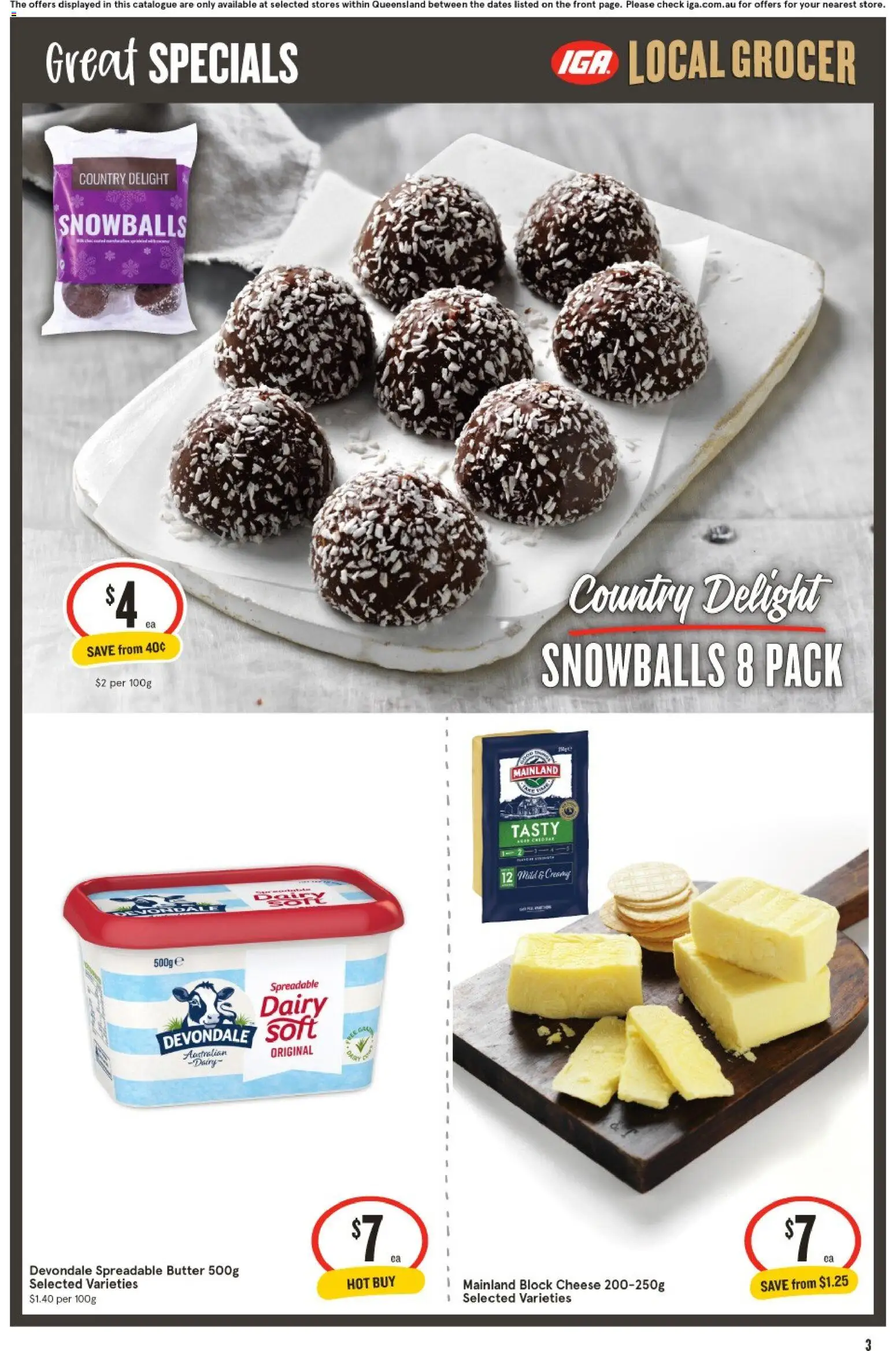 IGA catalogue - valid from 22/07/2026 | Page: 4 | Products: Dairy, Butter, Cheese