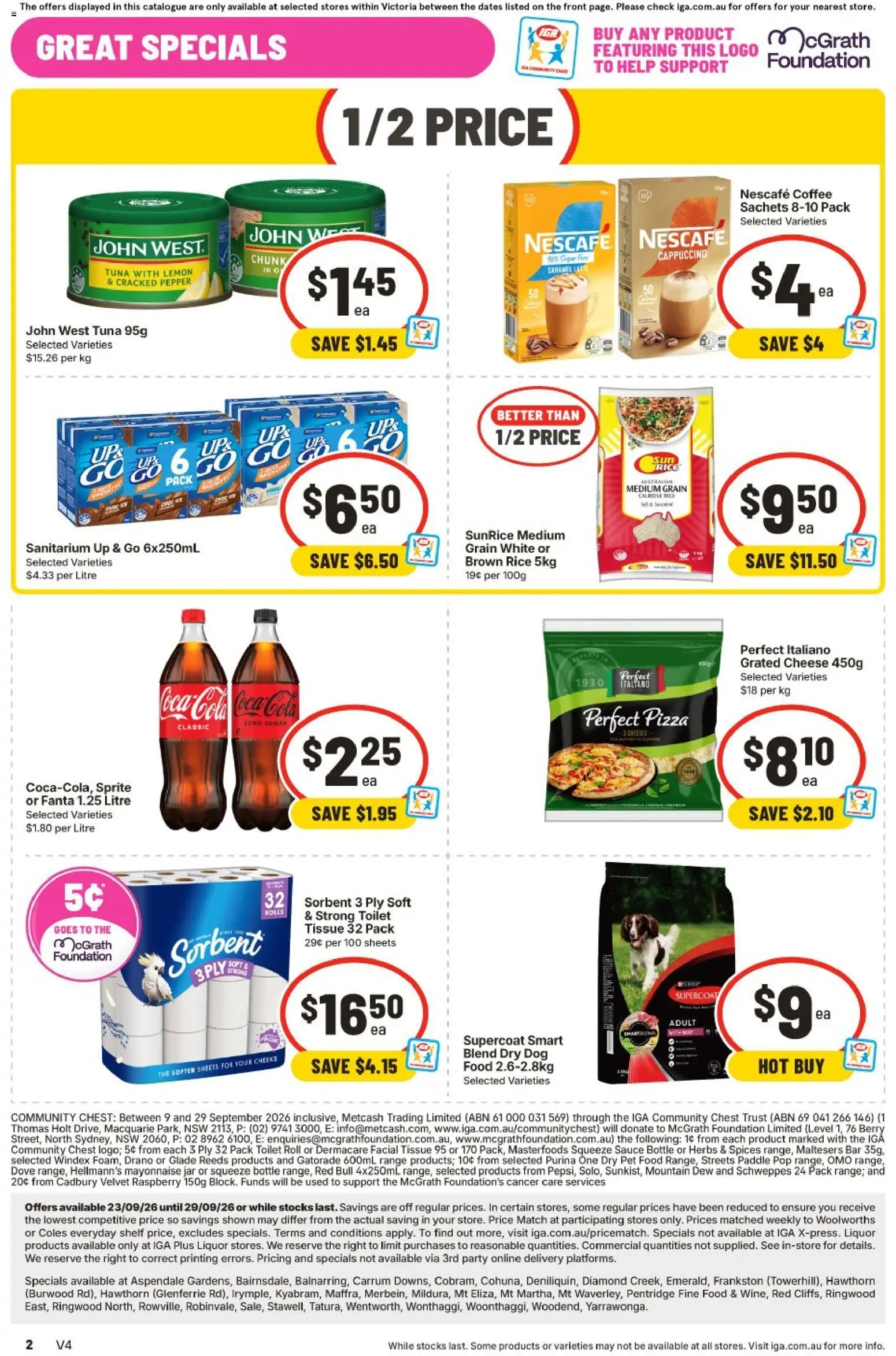 IGA catalogue - valid from 23/09/2026 | Page: 10 | Products: Rice, Cappuccino, Raspberry, Nescafe