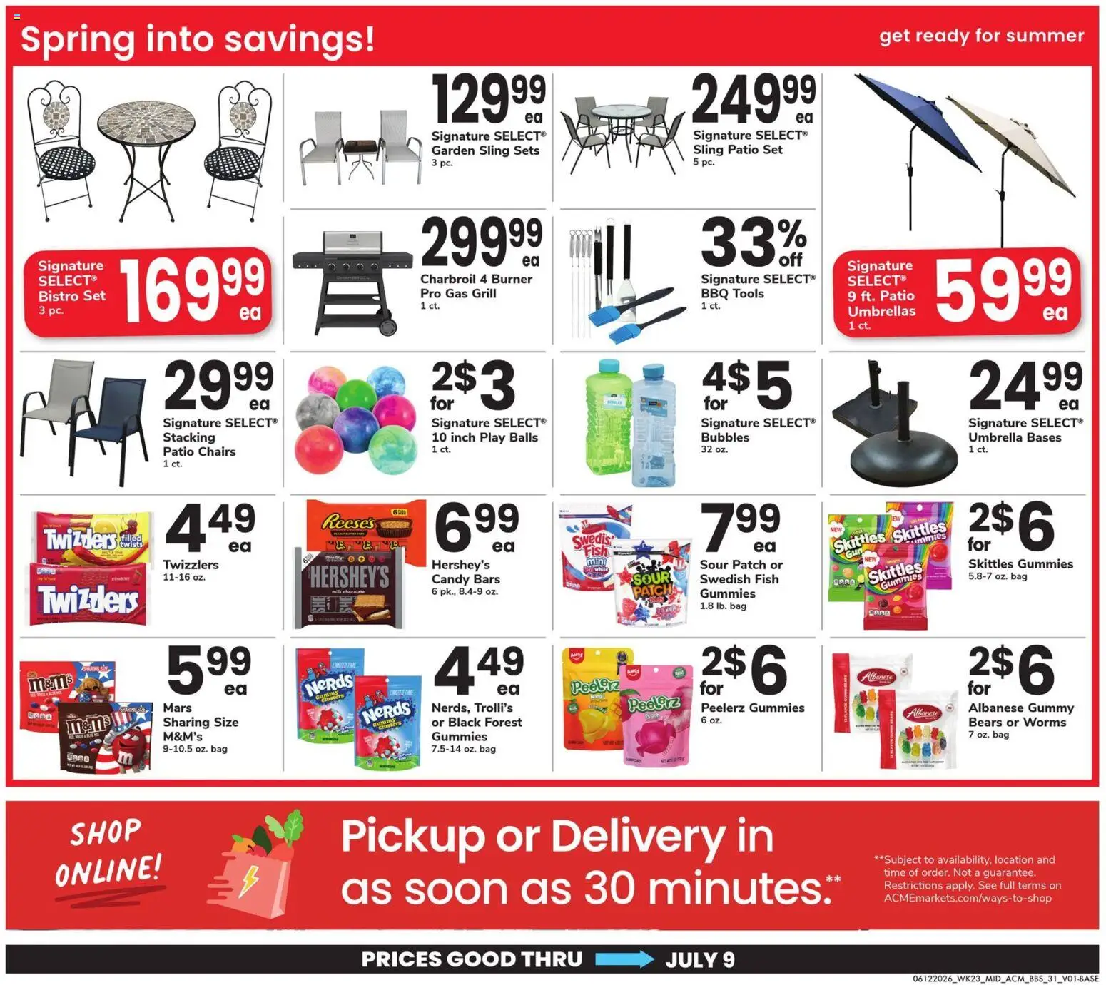 Acme Big Book of Savings - valid from 12.06.2026 | Page: 31 | Products: Fish, Umbrella, Bag, Grill