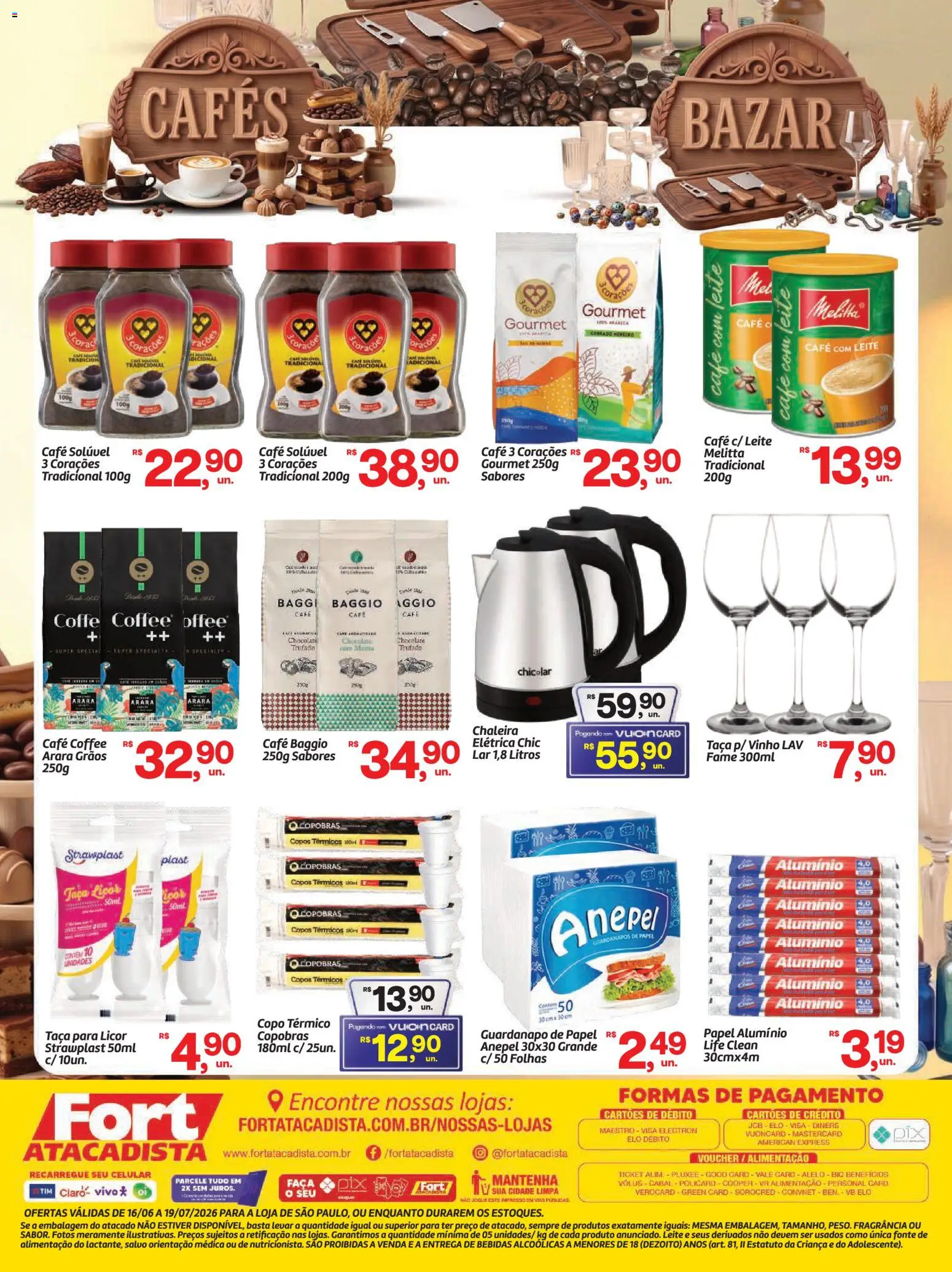 Fort Atacadista Folheto - válido de 16.06.2026 | Página: 12 | Produtos: Chaleira, Fragrância, Licor, Vinho