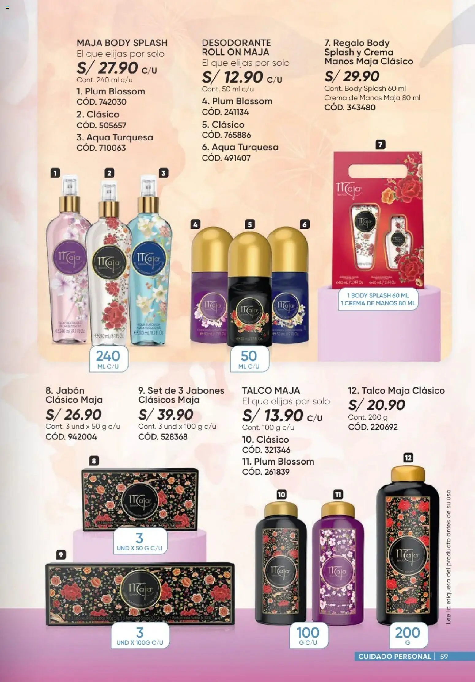 Catálogo Azzorti válido desde 20/09/2026 | Página: 59 | Productos: Crema de manos, Jabón, Desodorante, Crema