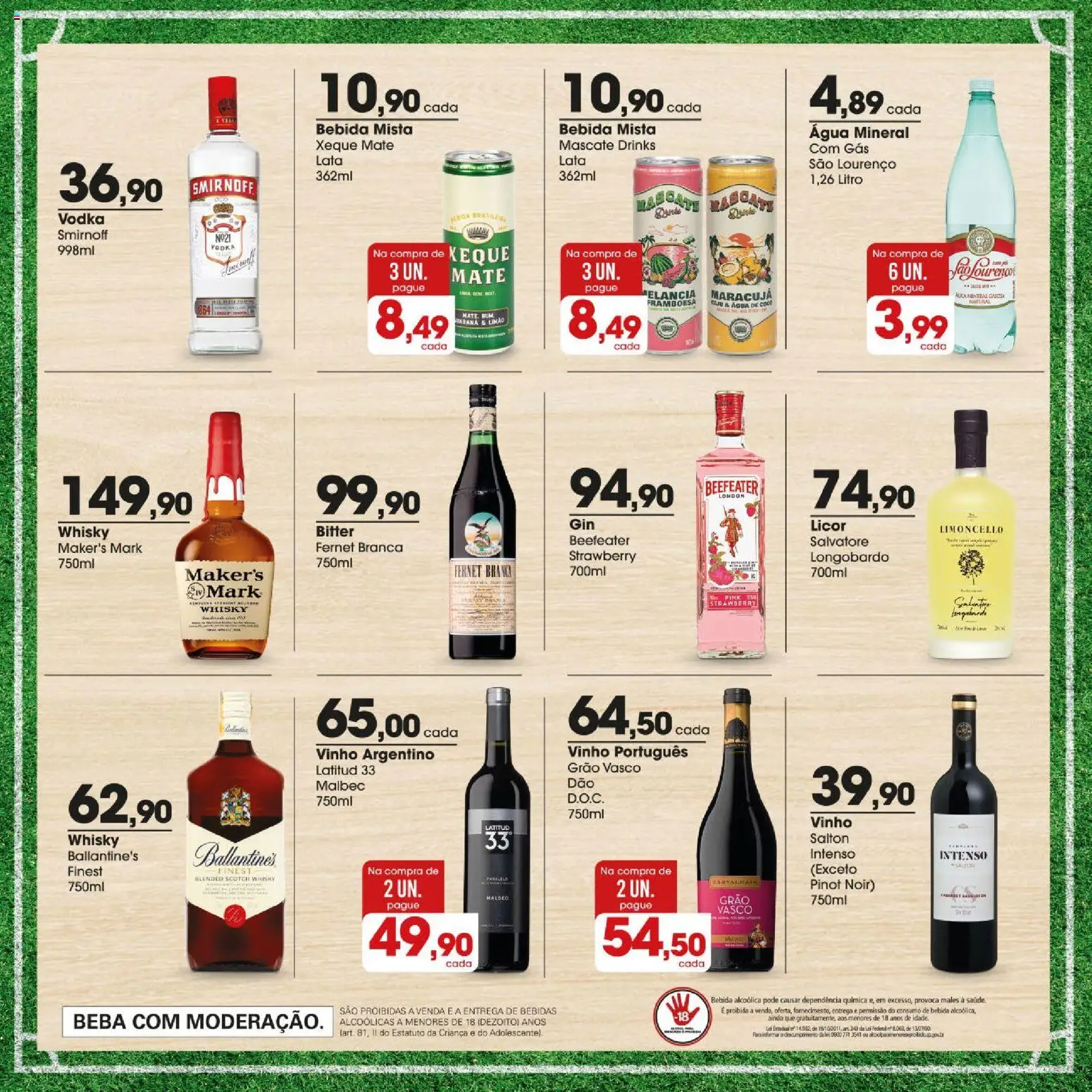 Zaffari Folheto - válido de 09.06.2026 | Página: 11 | Produtos: Maracujá, Whisky, Bebida, Rum