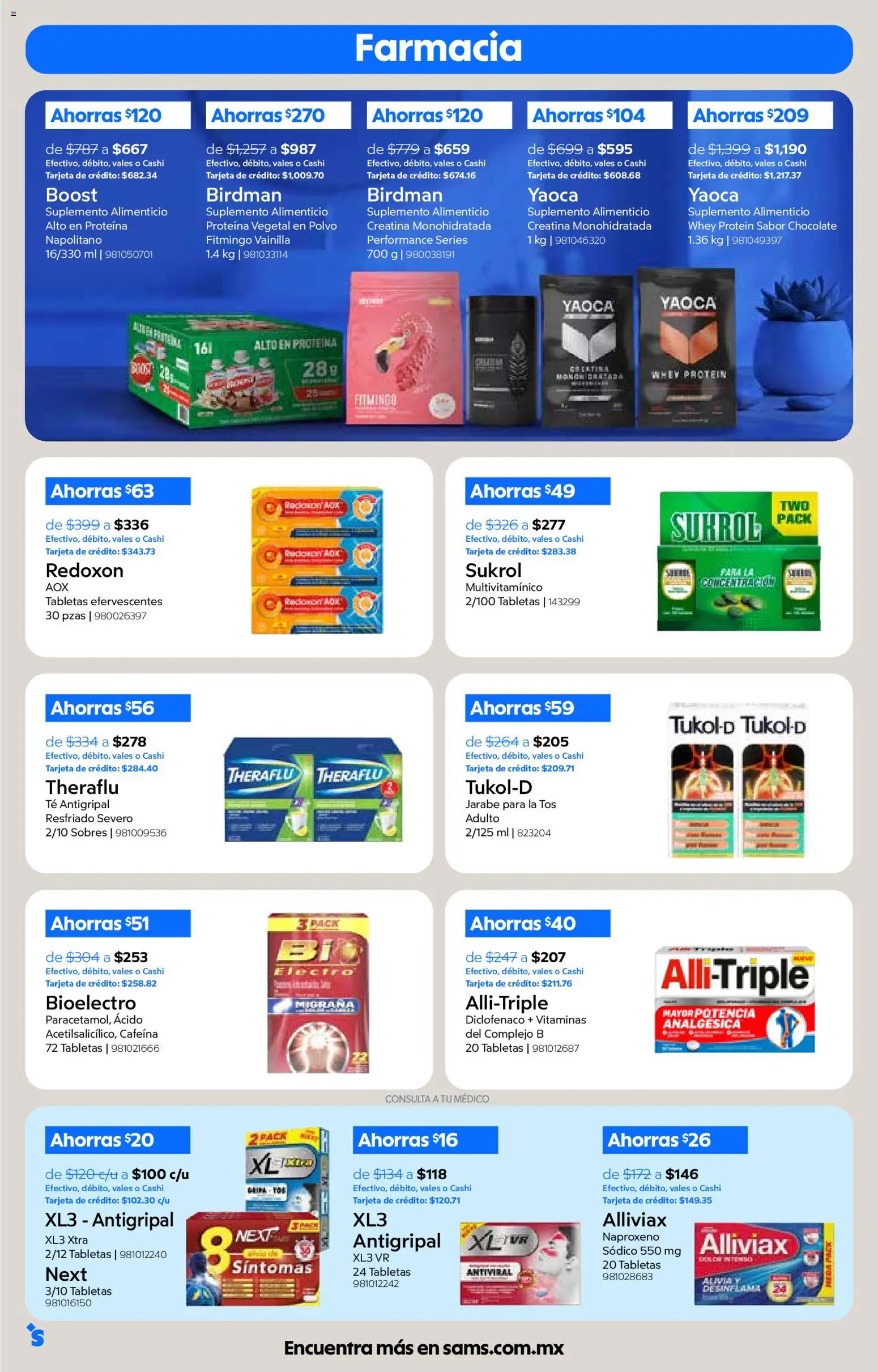 Nuevas ofertas de Sam's Club válidas en toda la República Mexicana desde el 01/10/2026. ¡Encuentra las mejores ofertas en Sam's Club catálogo! | Página: 30