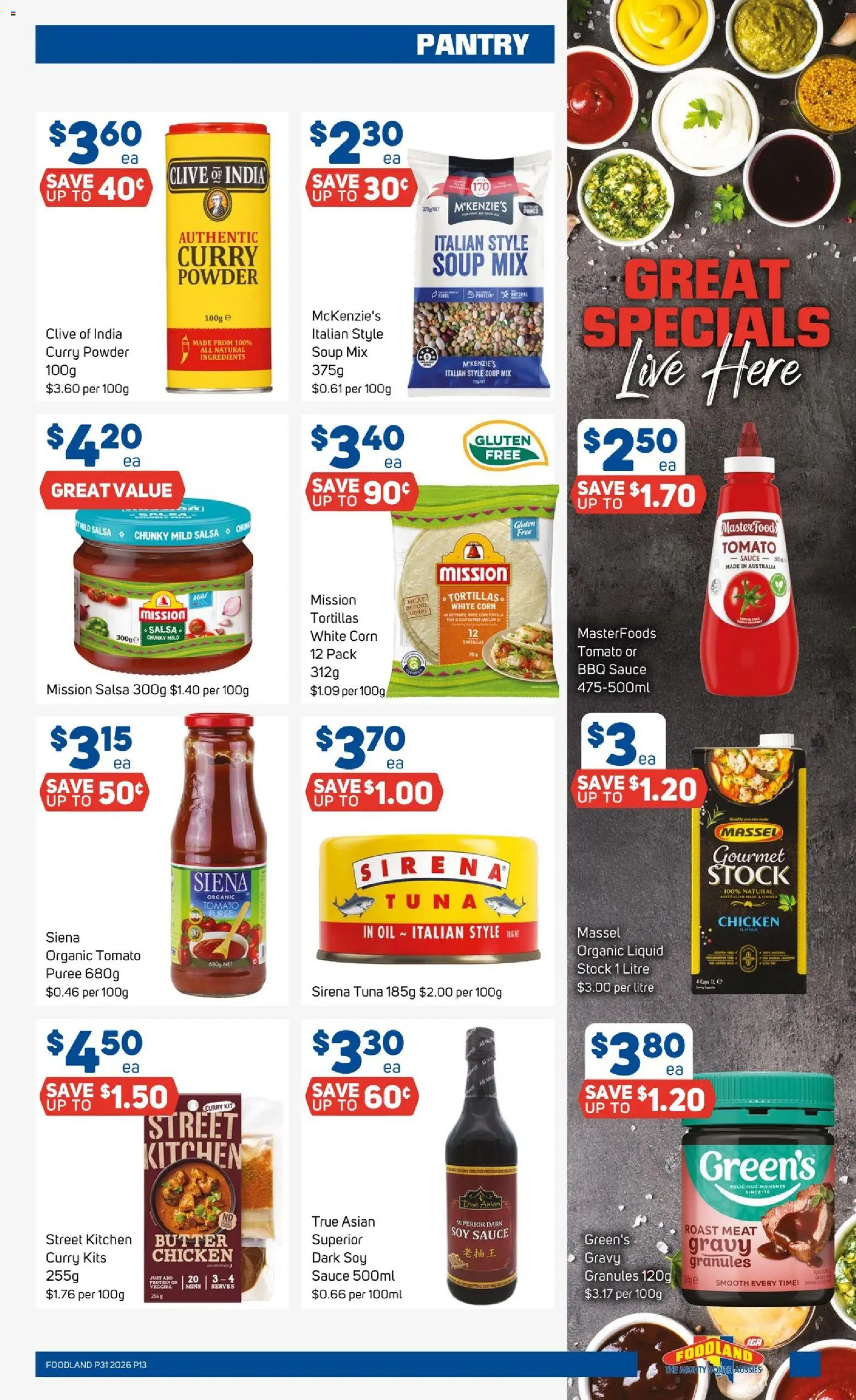 Foodland catalogue - valid from 29/07/2026 | Page: 13 | Products: Powder, Kits, Meat, Salsa