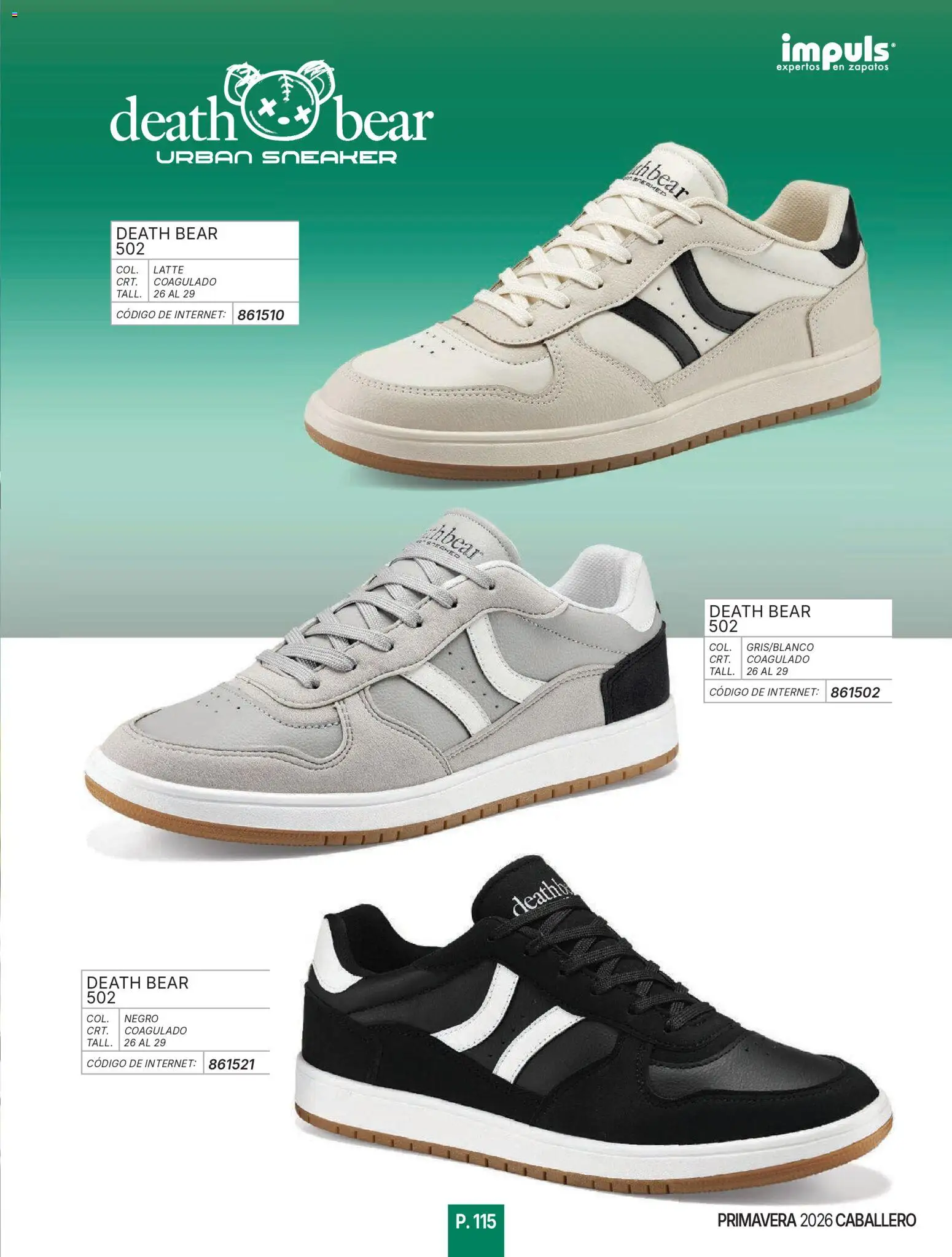 Nuevas ofertas de Impuls válidas en toda la República Mexicana desde el 01.01.2026. ¡Encuentra las mejores ofertas en Impuls catálogo Caballero! | Página: 117 | Productos: Zapatos