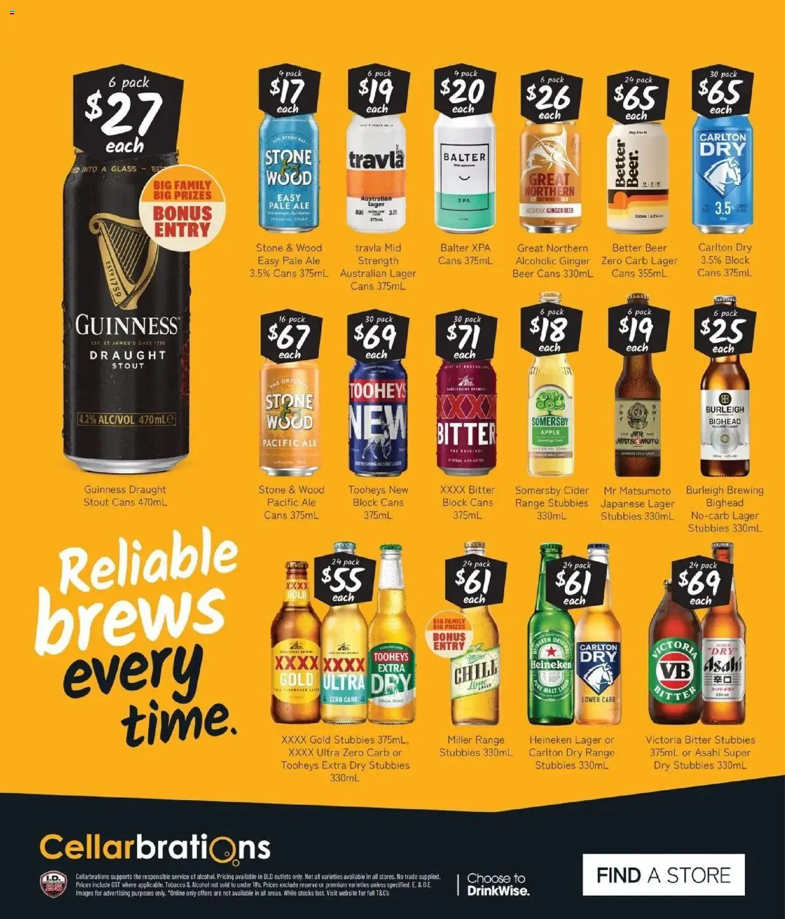 Cellarbrations catalogue - valid from 13/07/2026 | Page: 8 | Products: Gate, Heineken, Wood, Cider