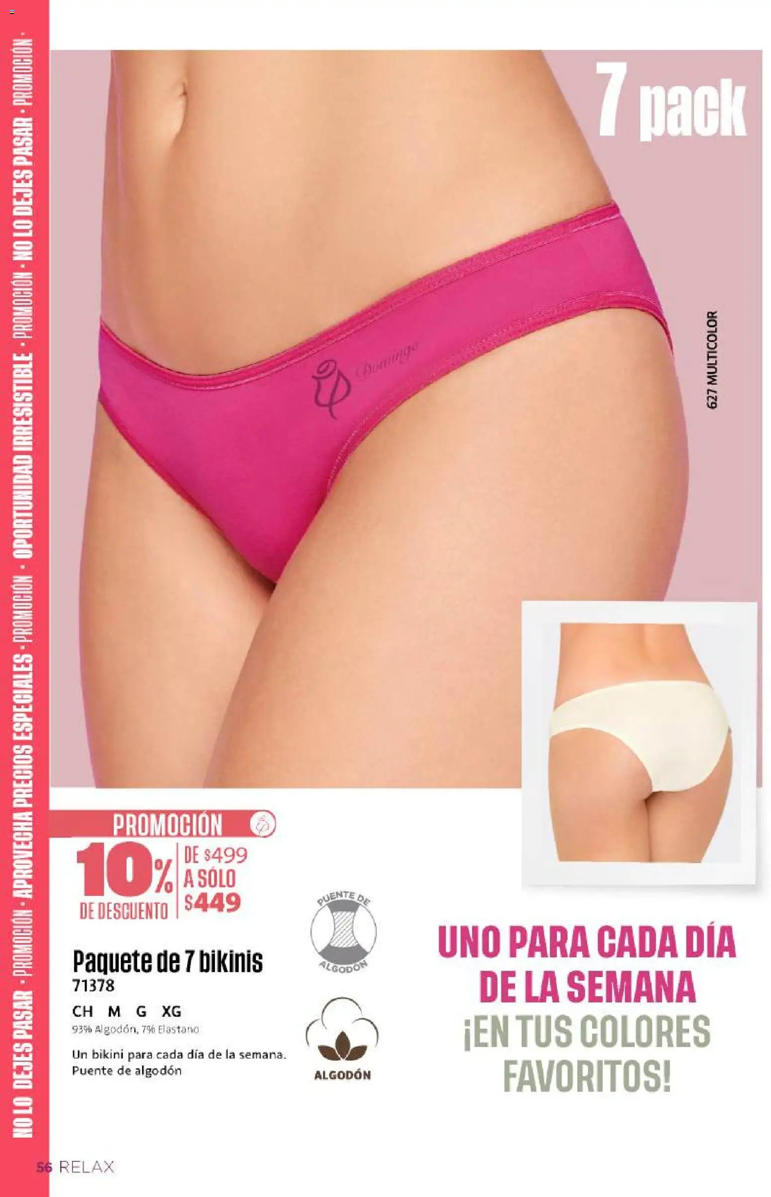 Nuevas ofertas de Ilusión válidas en toda la República Mexicana desde el 01/08/2026. ¡Encuentra las mejores ofertas en Ilusión catálogo Otoño! | Página: 58 | Productos: Algodón, Bikini