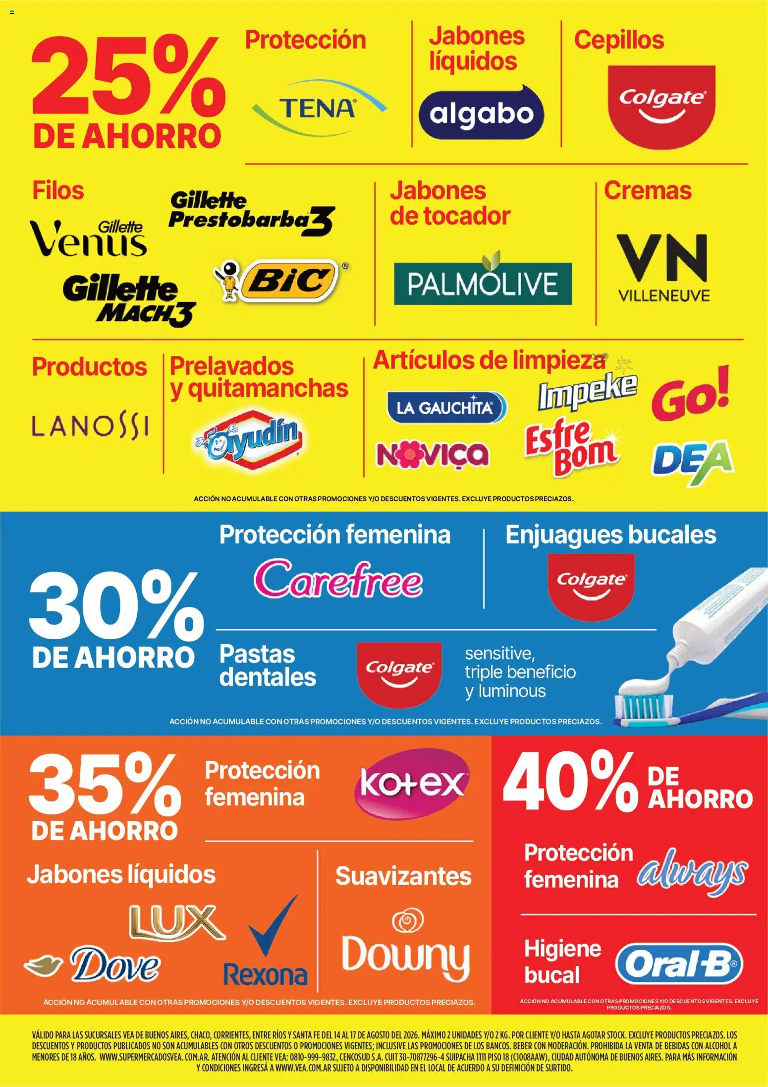 Vea - Fin de semana de ahorro │ válido desde el 14/08/2026 | Página: 5 | Productos: Bebidas, Quitamanchas, Alcohol