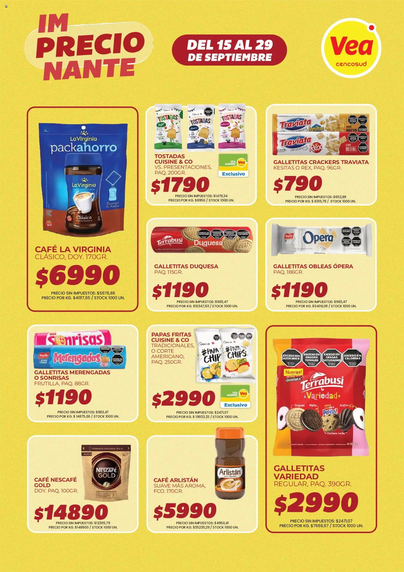 Vea Ofertas │ válido desde el 15/09/2026 | Página: 3 | Productos: Papas, Café, Chocolate, Papas fritas