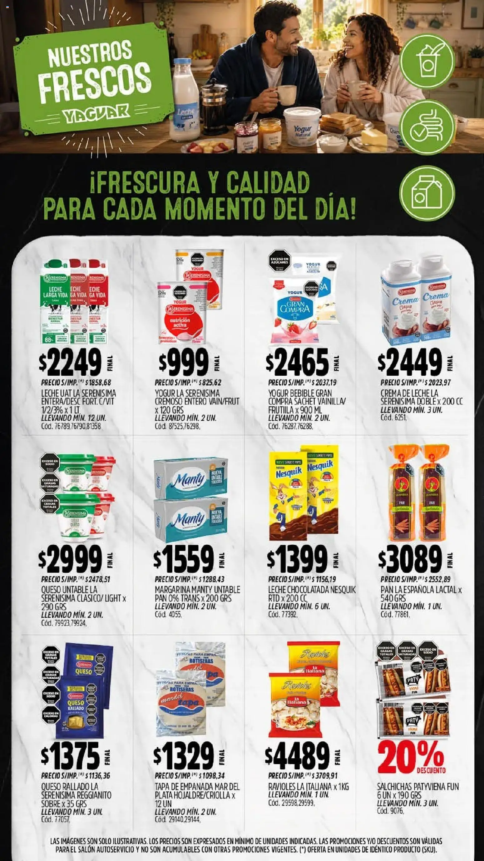 Yaguar - Oferta Semanal Mendoza │ válido desde el 10/08/2026 | Página: 9 | Productos: Untable, Queso, Yogur, Margarina