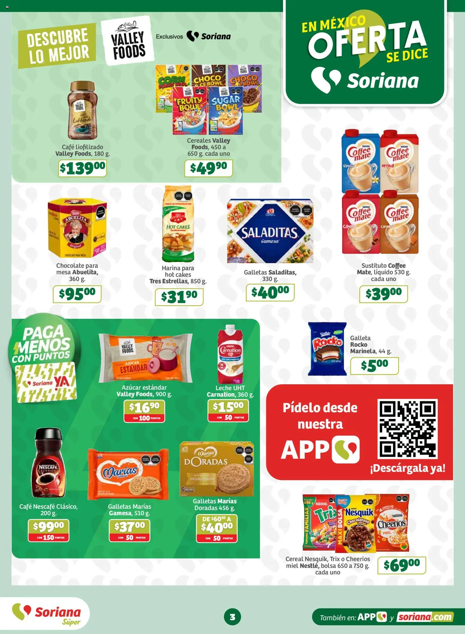 Nuevas ofertas de Soriana válidas en toda la República Mexicana desde el 06/08/2026. ¡Encuentra las mejores ofertas en Soriana Oferta se dice Soriana Súper Nacional! | Página: 3