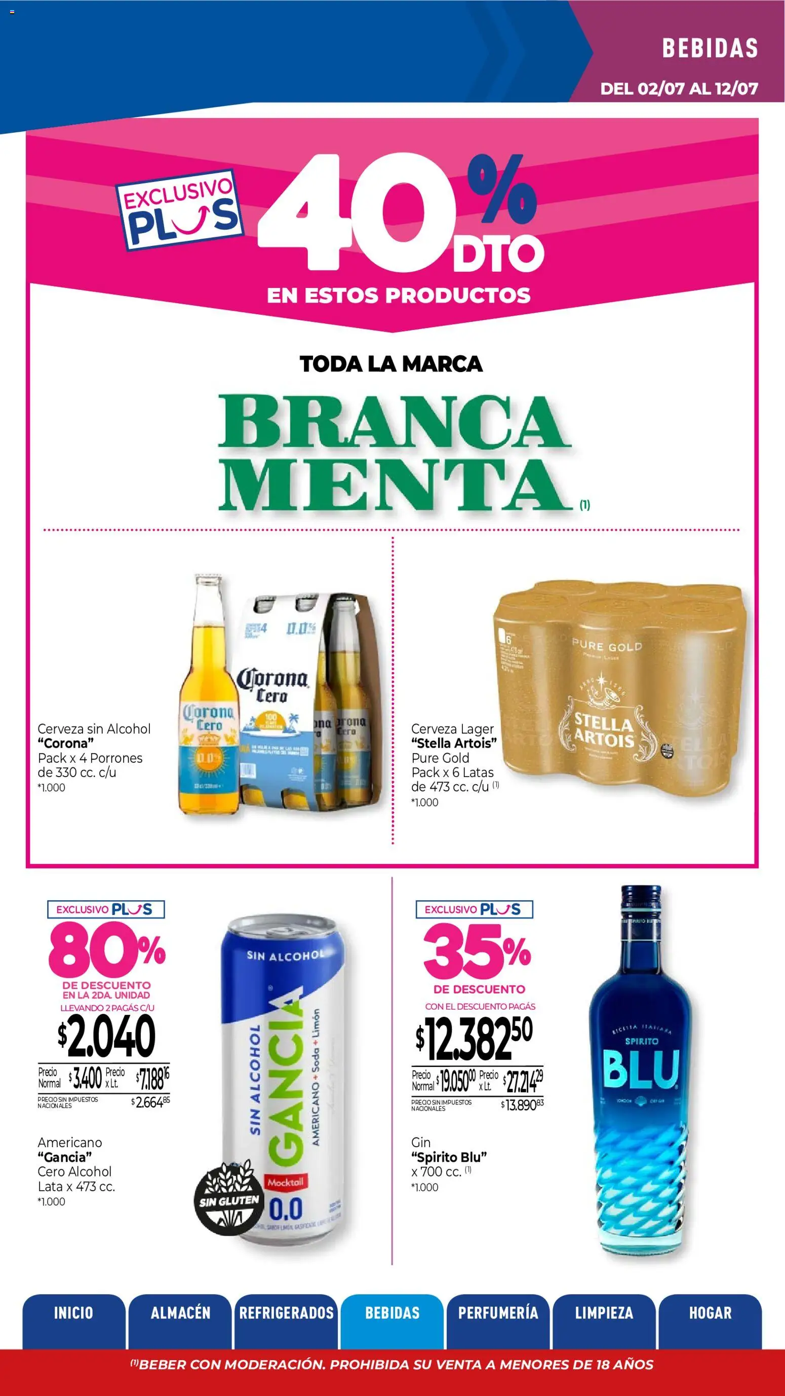 La Anonima catálogo │ válido desde el 02/07/2026 | Página: 23 | Productos: Soda, Limón, Cerveza