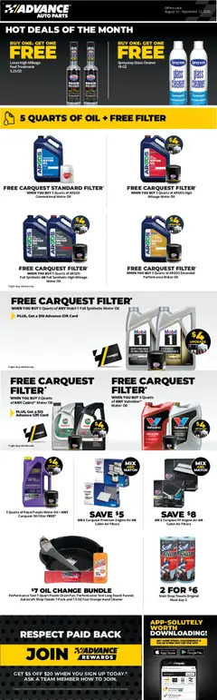 Preview of Advance Auto Parts weekly ads valid from 08/16/2026