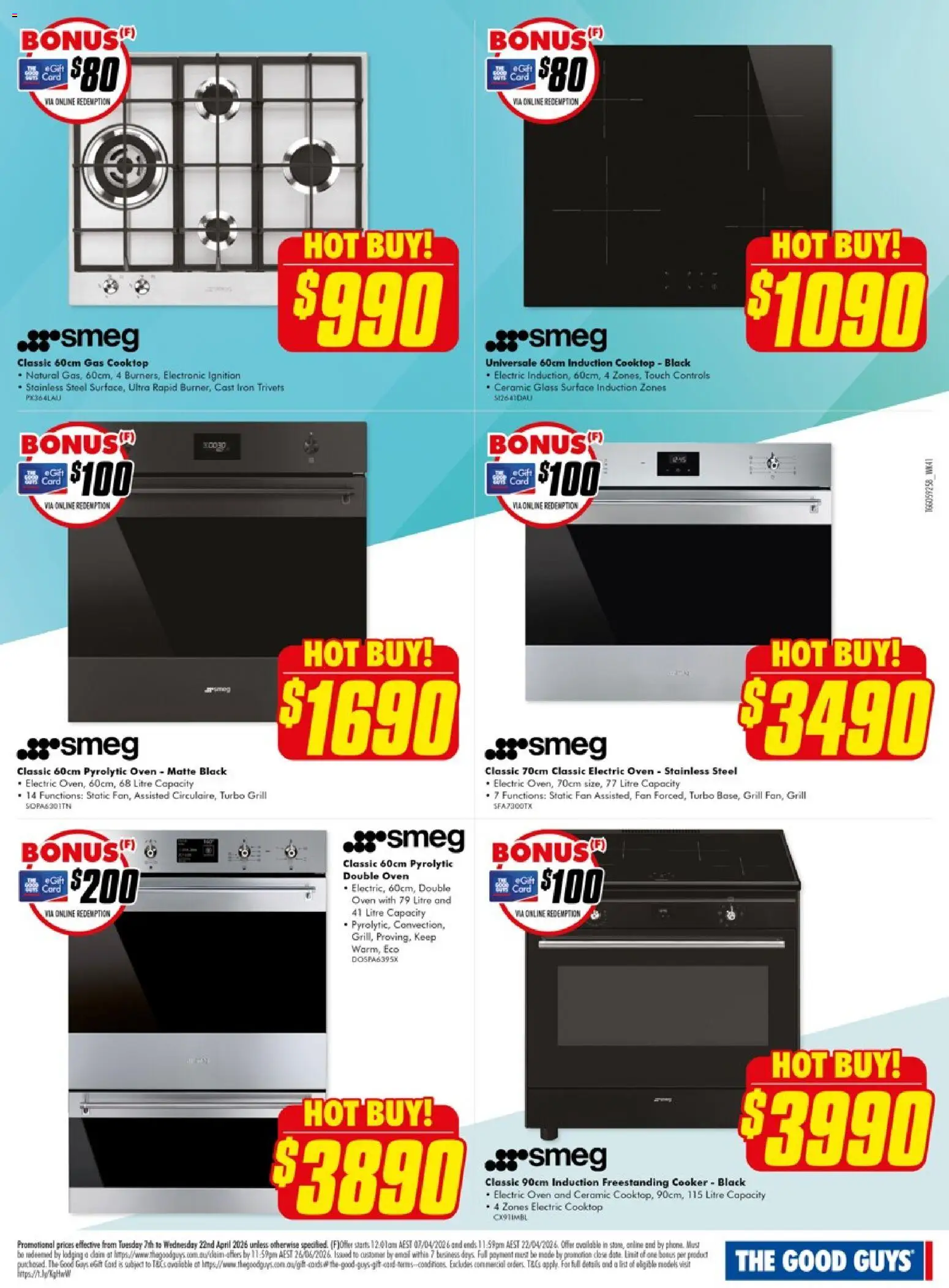The Good Guys catalogue - valid from 06.04.2026 | Page: 12 | Products: Oven, Grill, Iron, Fan
