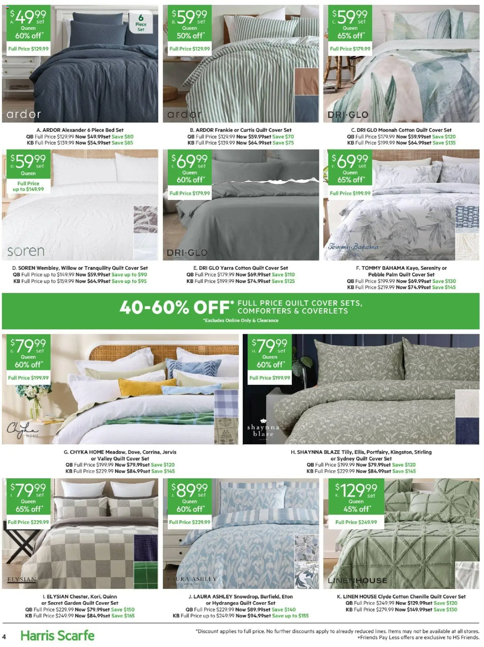 Harris Scarfe catalogue - valid from 22.05.2026 | Page: 4 | Products: Linen, Bed