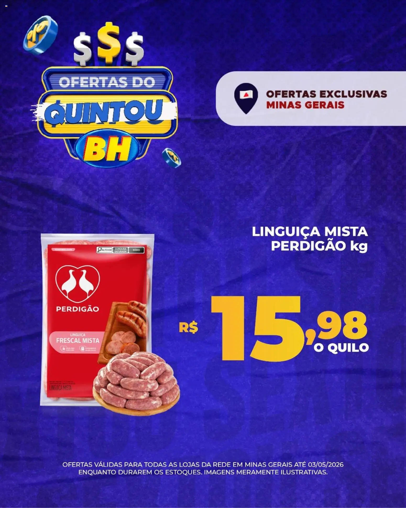 Supermercados BH Folheto - válido de 01.05.2026 | Página: 5 | Produtos: Linguiça