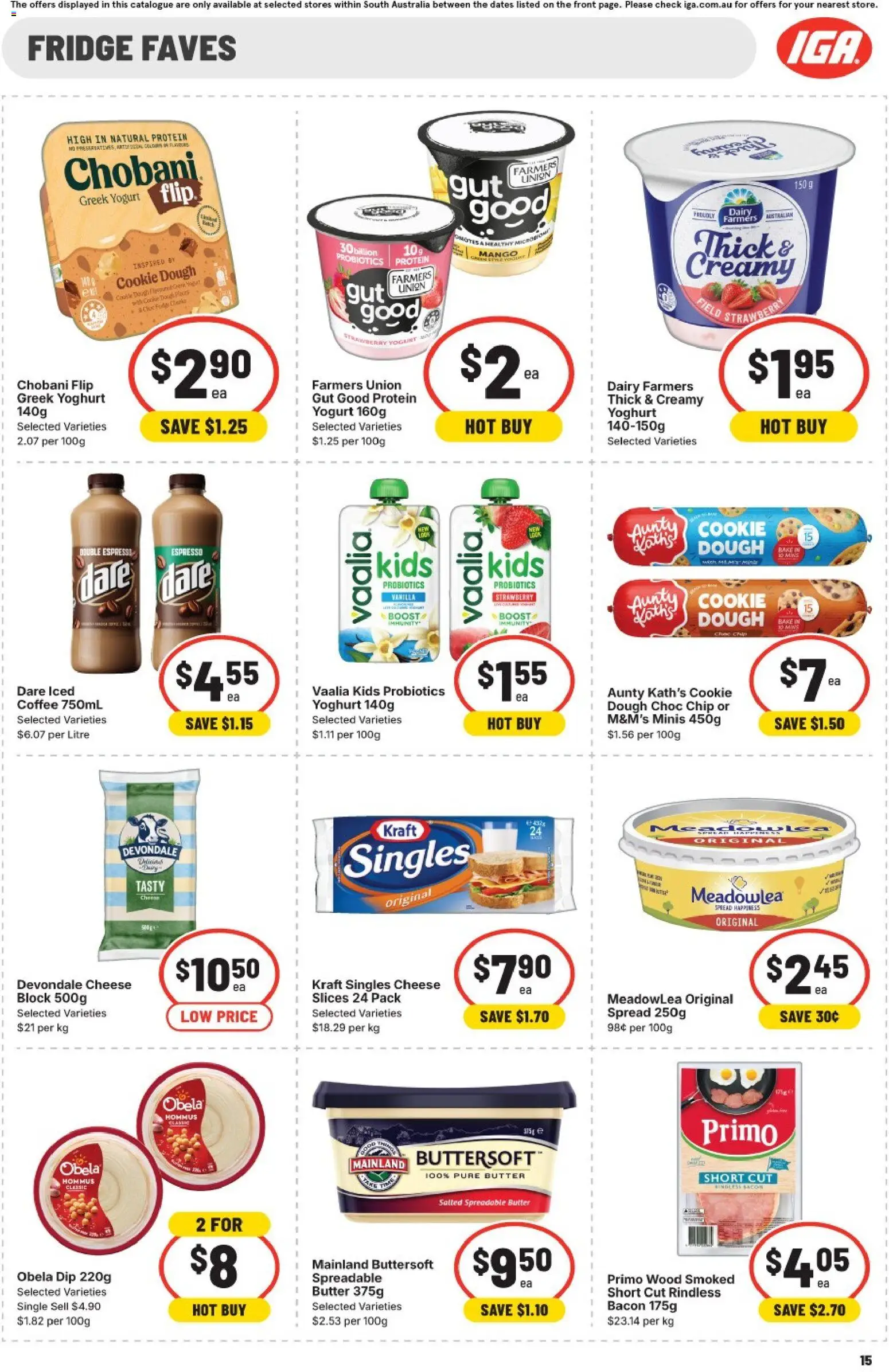 IGA catalogue - valid from 15/07/2026 | Page: 11 | Products: Butter, Chocolate, Noodles, Beef