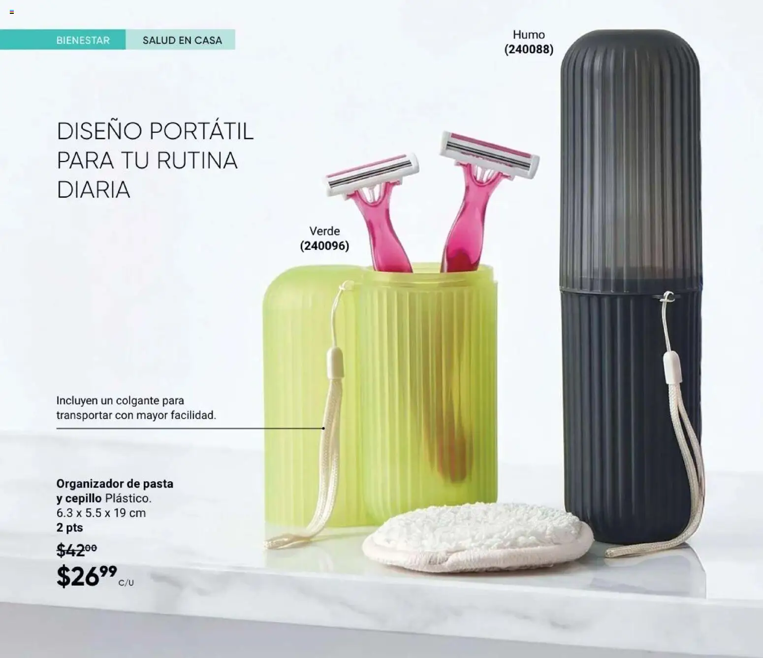 Nuevas ofertas de AVON válidas en toda la República Mexicana desde el 31/07/2026. ¡Encuentra las mejores ofertas en AVON Casa & Estilo 12 2026! | Página: 110 | Productos: Cepillo, Pasta, Organizador