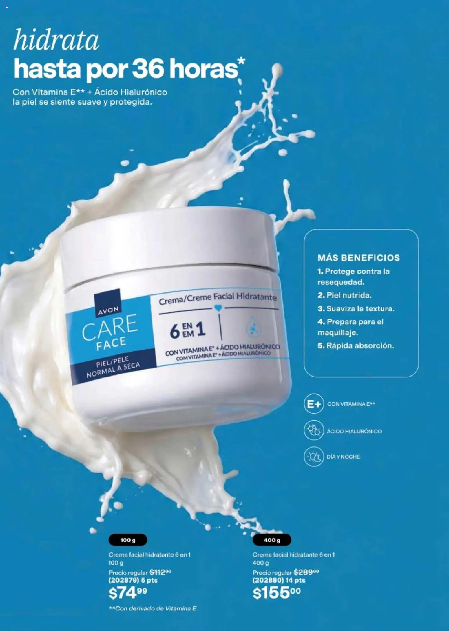 Nuevas ofertas de AVON válidas en toda la República Mexicana desde el 10/07/2026. ¡Encuentra las mejores ofertas en AVON campaña 11 2026! | Página: 127 | Productos: Crema, Crema facial