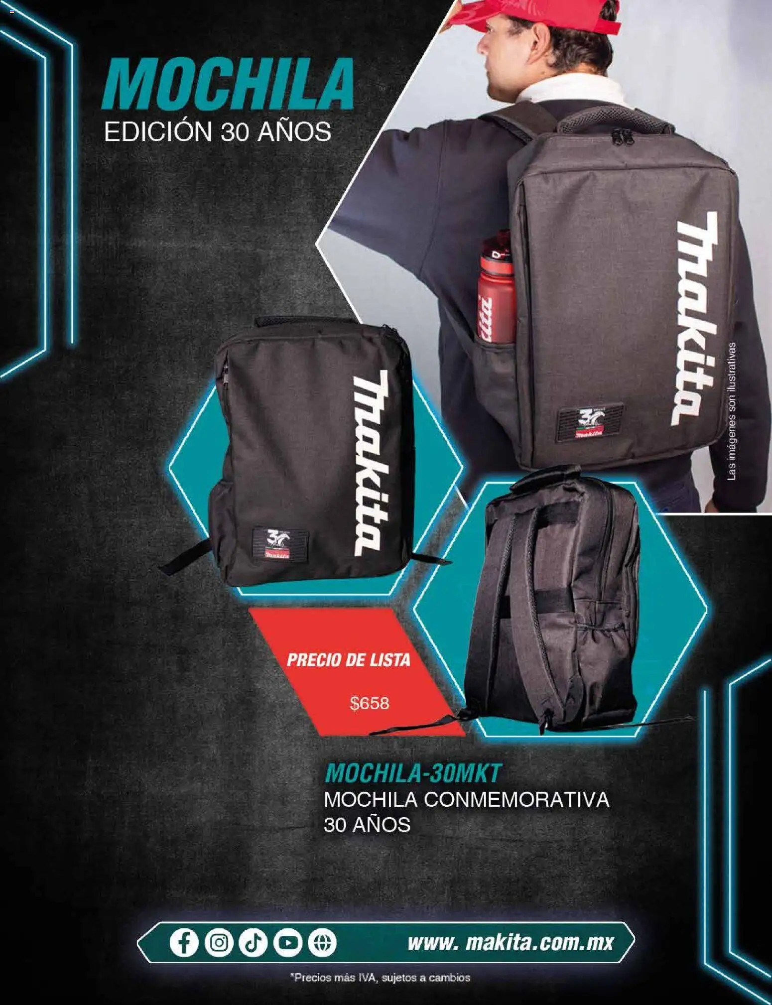 Nuevas ofertas de Makita válidas en toda la República Mexicana desde el 18/02/2026. ¡Encuentra las mejores ofertas en Makita catálogo Publicidad! | Página: 9 | Productos: Mochila