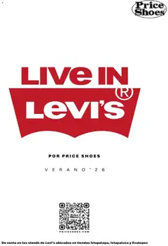 Vista previa de Price Shoes catálogo Live in Levi's, nuevo folleto de la tienda, válido en México a partir del 11.06.2026