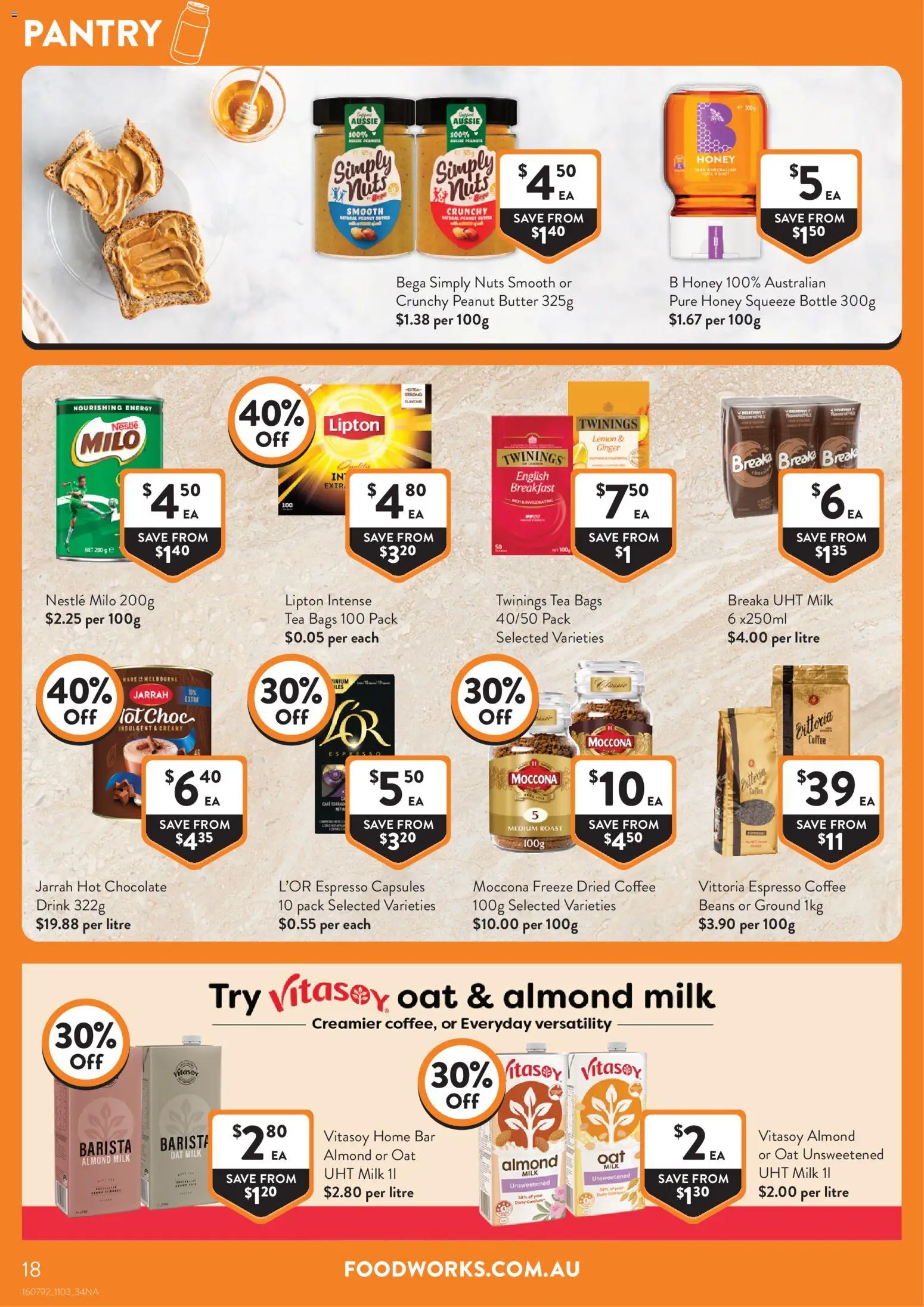 Foodworks catalogue - valid from 11.03.2026 | Page: 18 | Products: Coffee, Ginger, Honey, Tea