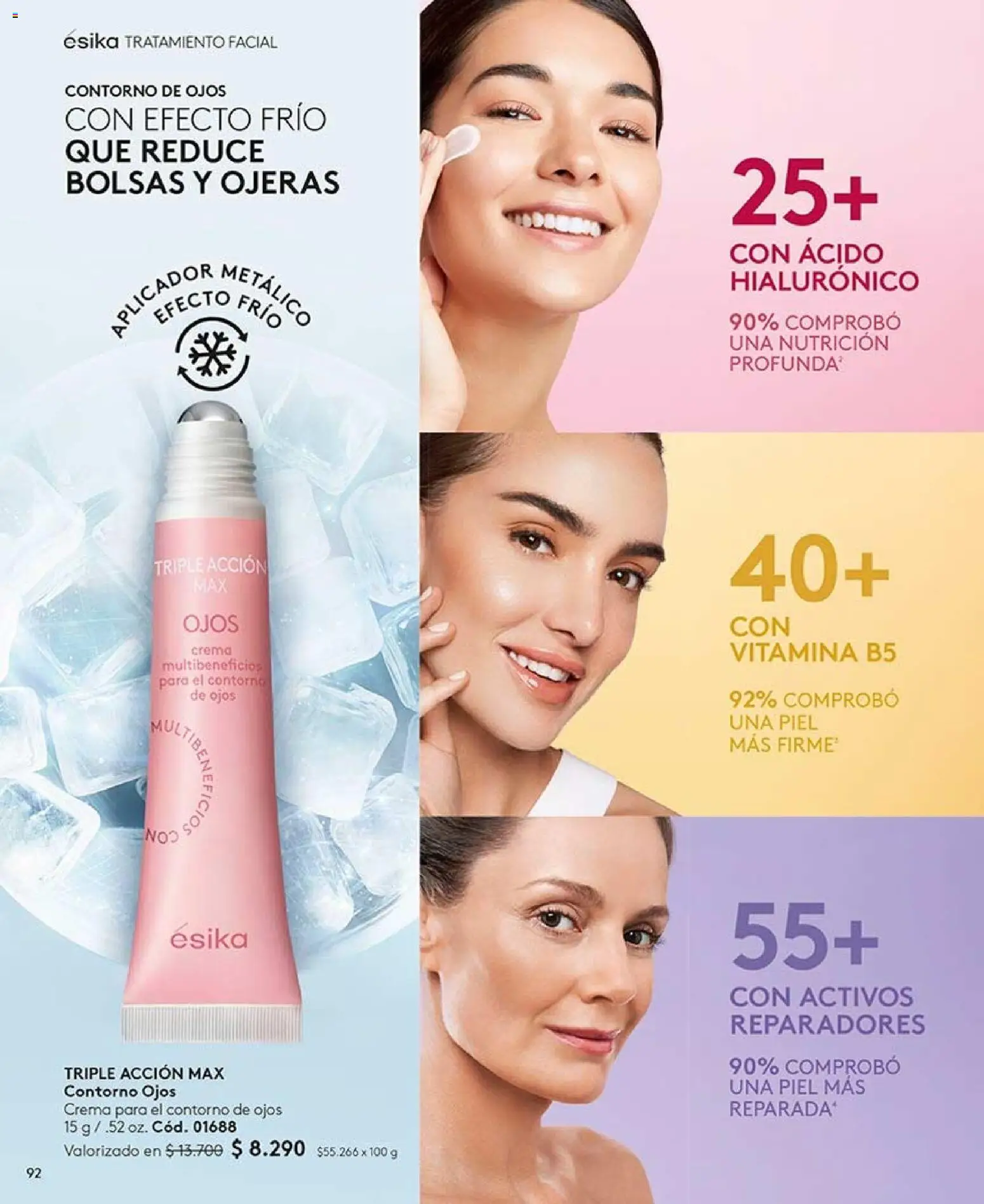 Catálogo Ésika Campaña 13 │ válido desde el 26.07.2026 | Página: 92 | Productos: Contorno, Crema, Contorno de ojos
