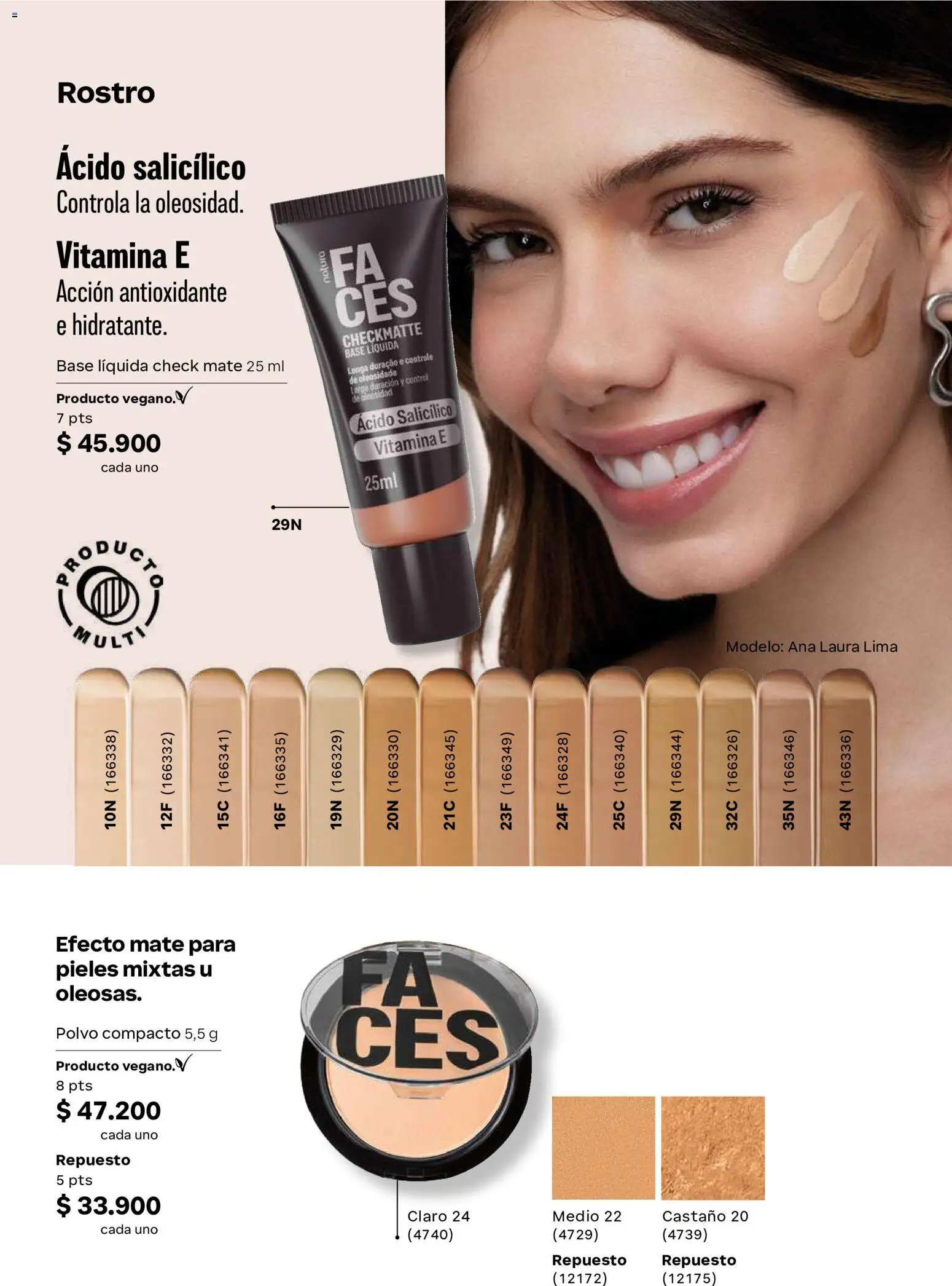 Natura revista - valida desde el 23/09/2026 | Página: 108 | Productos: Polvo compacto, Lima, Polvo