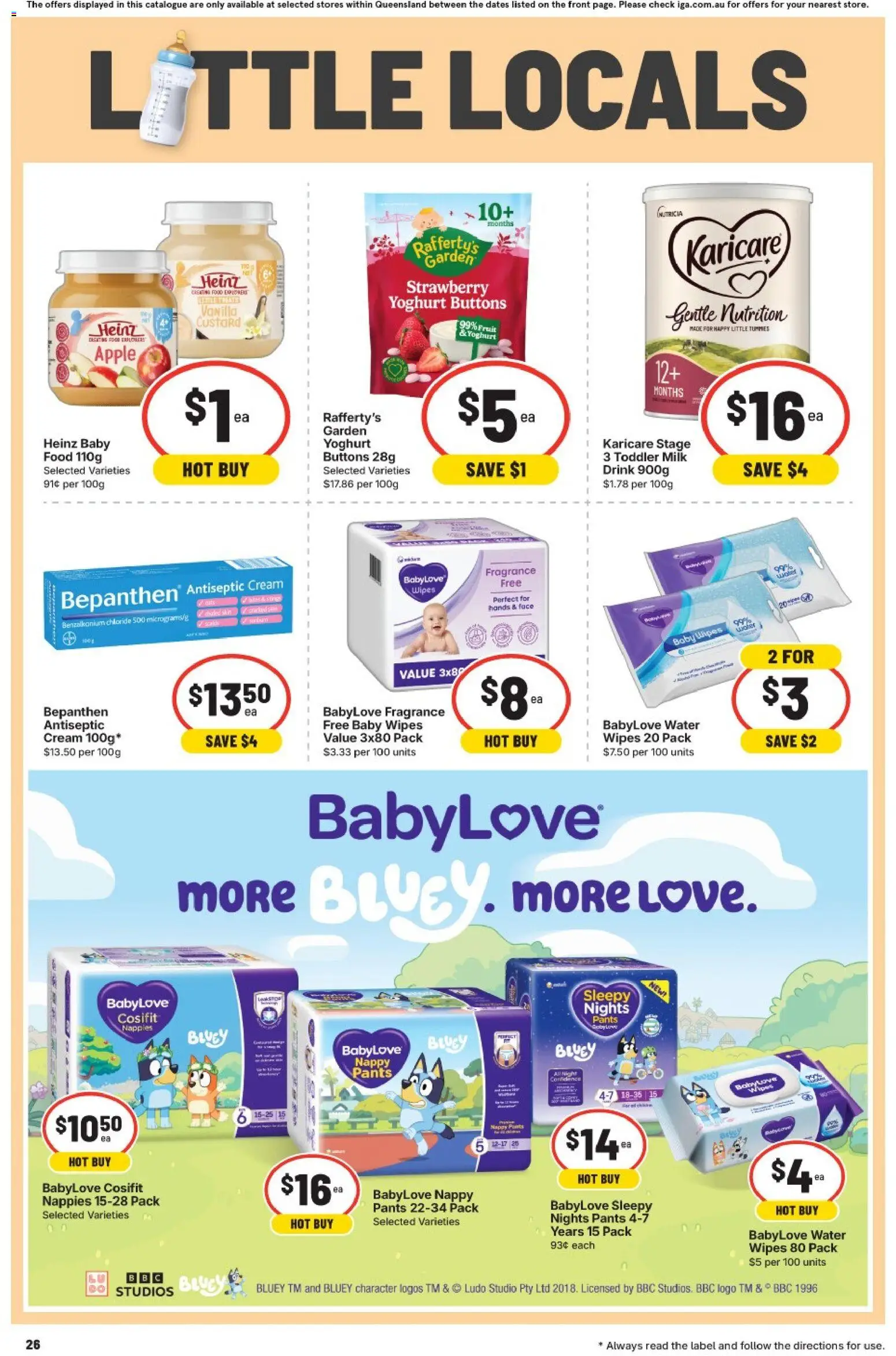 IGA catalogue - valid from 01/07/2026 | Page: 26 | Products: Yoghurt, Cream, Water, Pants