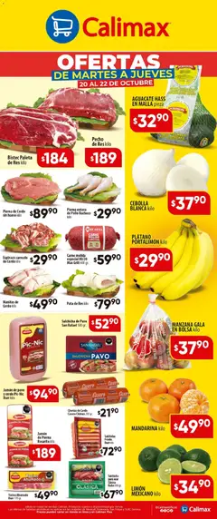 Vista previa de Calimax - Ofertas Martes y Jueves, nuevo folleto de la tienda, válido en México a partir del 20/10/2026