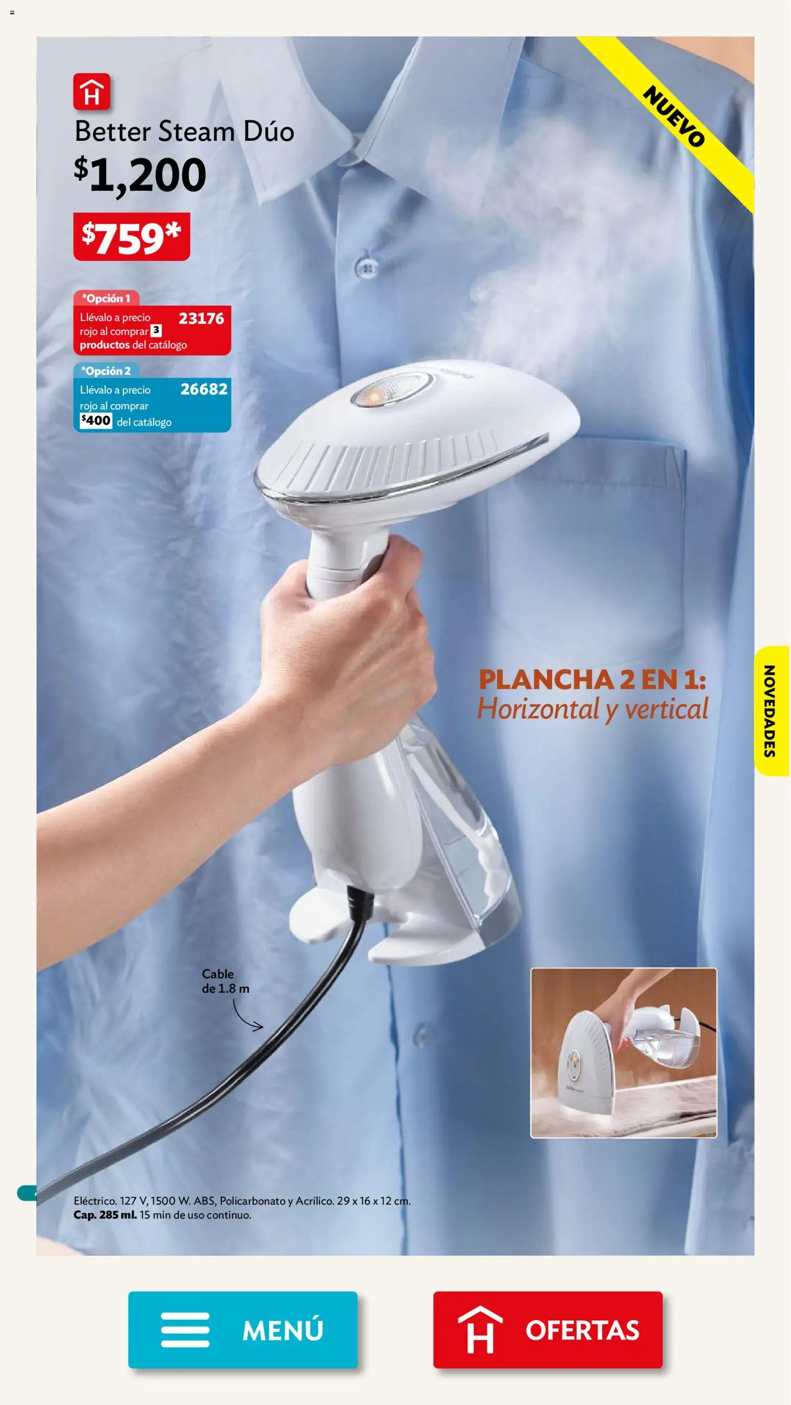 Nuevas ofertas de Betterware válidas en toda la República Mexicana desde el 28/09/2026. ¡Encuentra las mejores ofertas en Betterware campaña 10 2026! | Página: 4 | Productos: Cable, Plancha