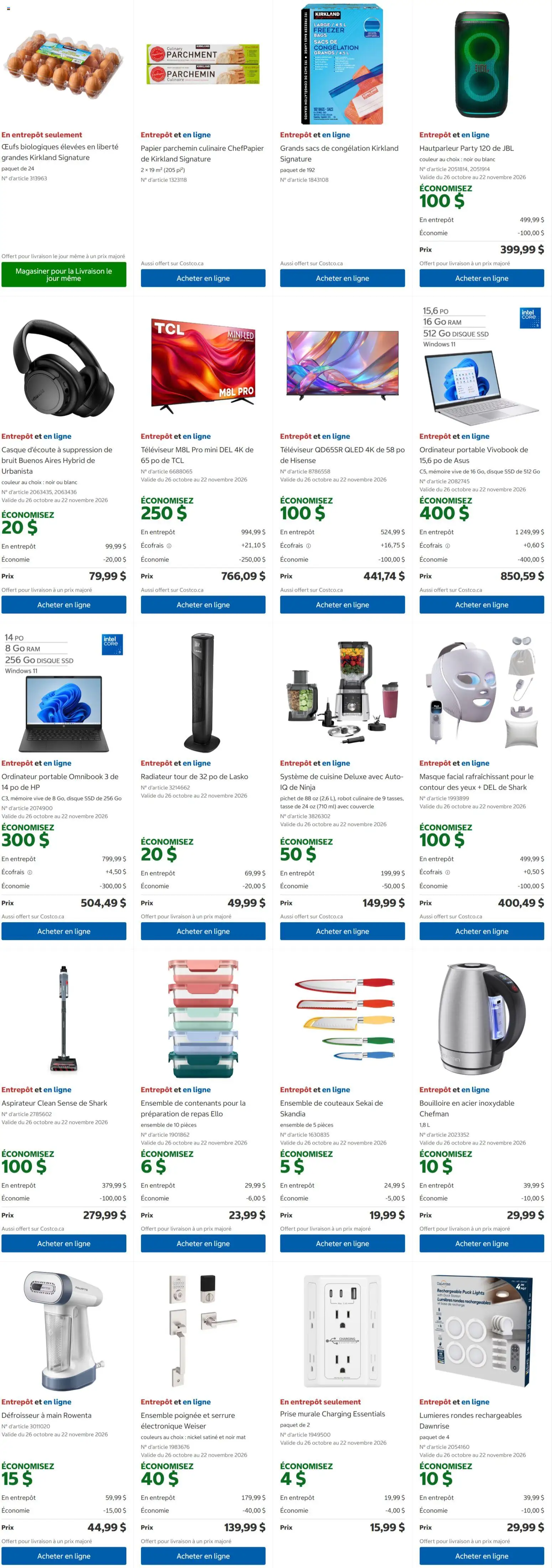 Costco flyer valid from Oct 26, 2026 | Page: 4