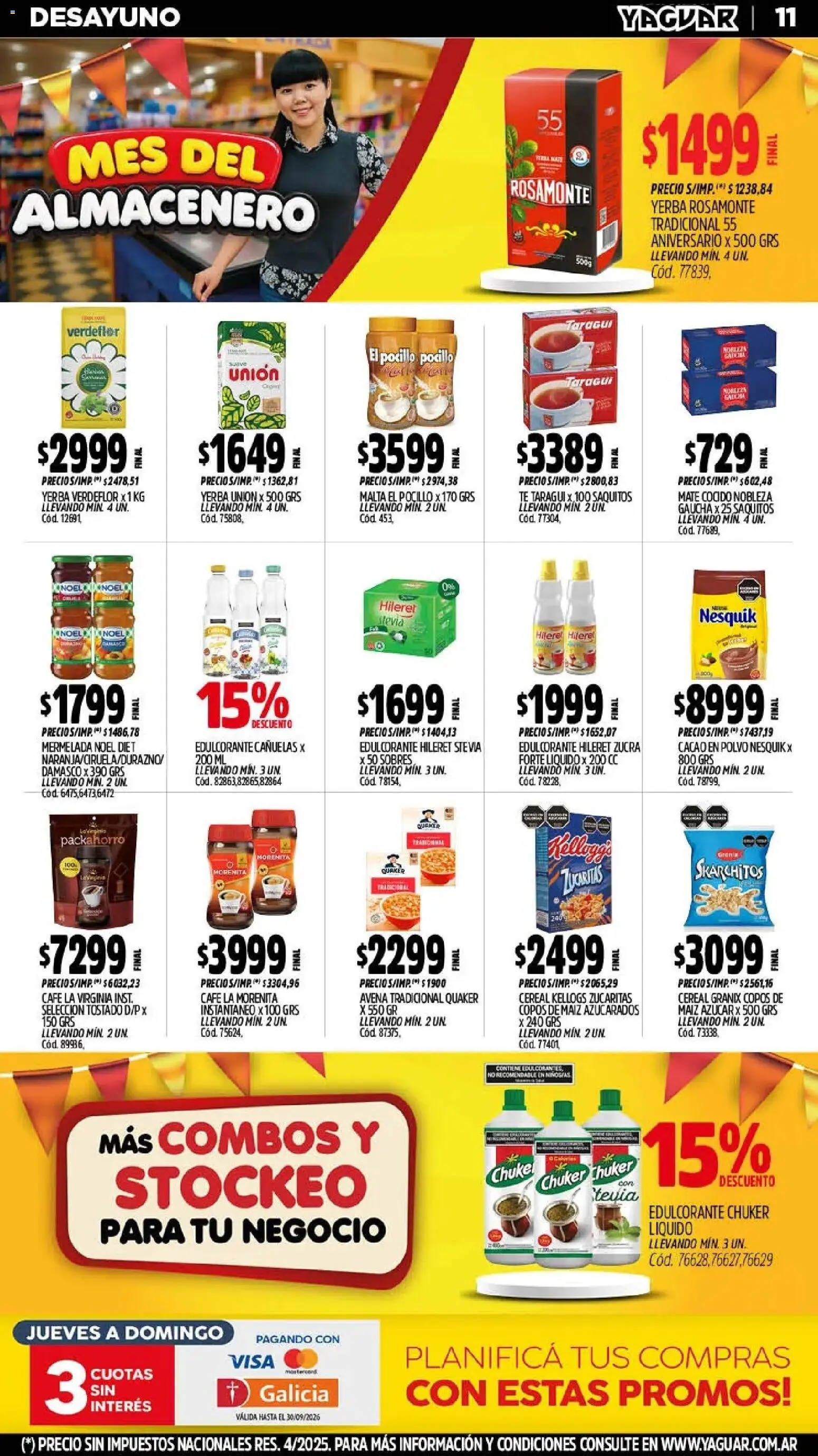 Yaguar - Oferta Semanal San Juan │ válido desde el 21/09/2026 | Página: 11 | Productos: Yerba, Polvo, Pocillo, Cacao