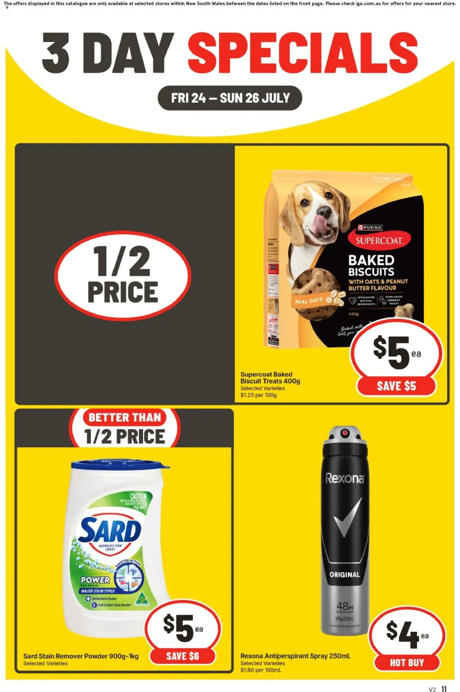 IGA catalogue - valid from 24/07/2026 | Page: 2 | Products: Powder, Butter, Oats, Biscuits