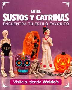 Vista previa de Waldo's catálogo Halloween, nuevo folleto de la tienda, válido en México a partir del 03/10/2026