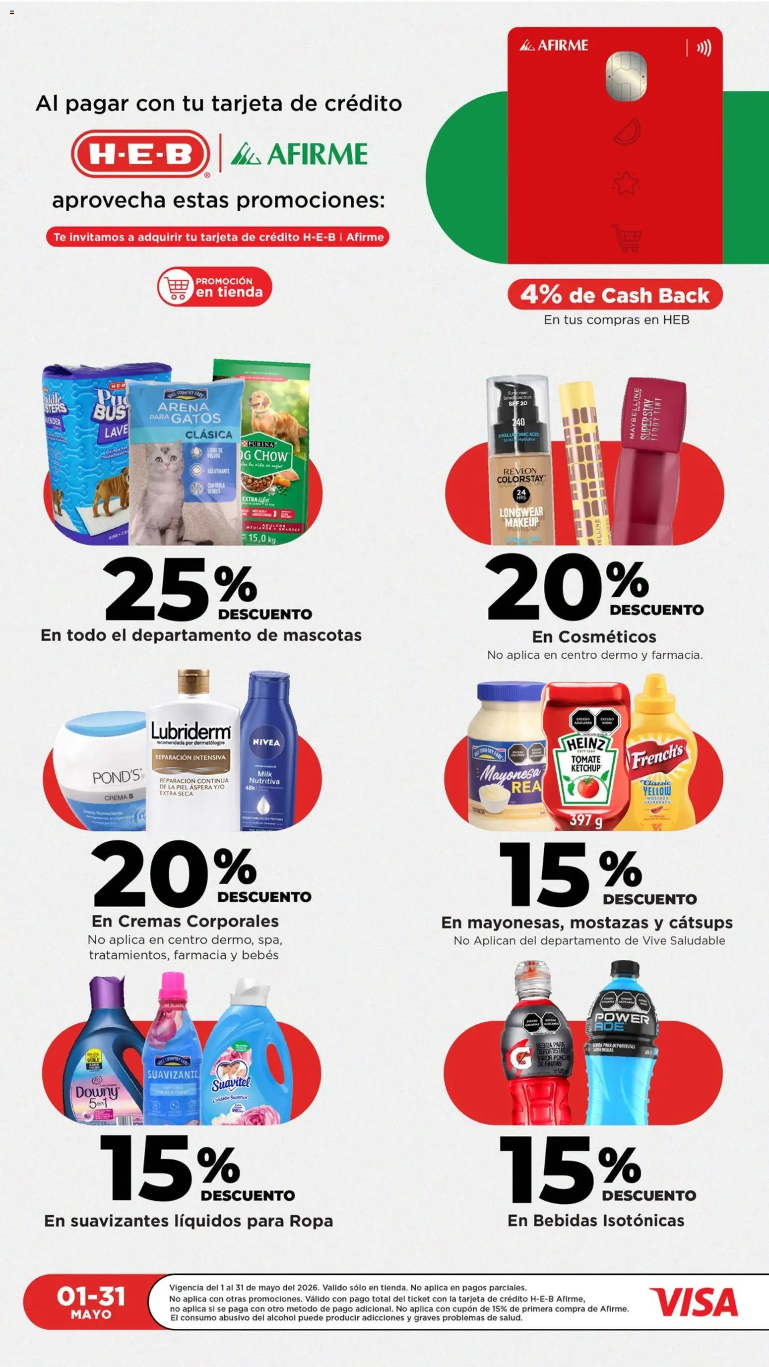 Nuevas ofertas de H-E-B válidas en toda la República Mexicana desde el 08.05.2026. ¡Encuentra las mejores ofertas en H-E-B folleto! | Página: 13 | Productos: Mayonesa, Mostaza, Crema, Tomate