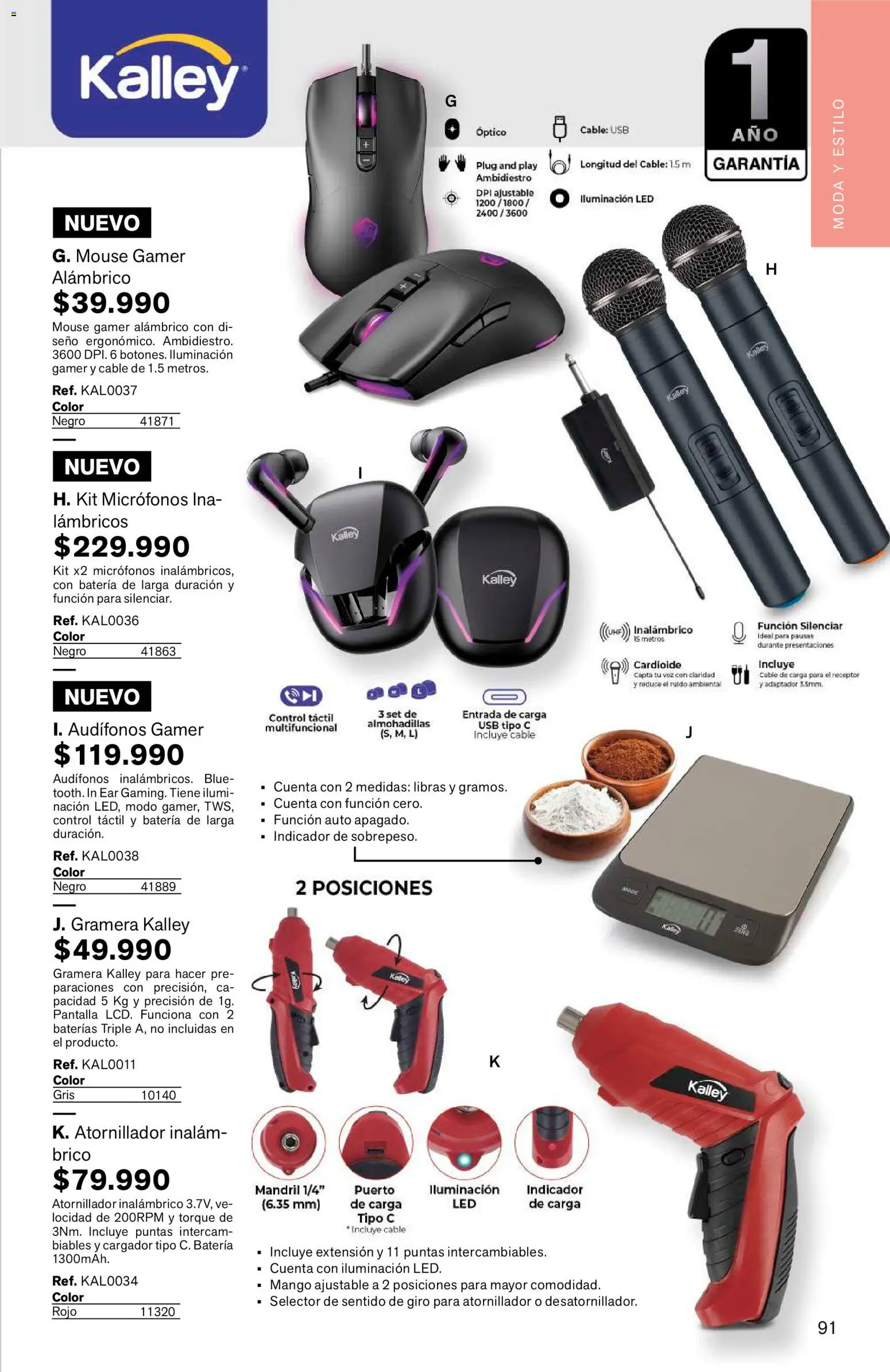 Leonisa revista - valida desde el 15/07/2026 | Página: 91 | Productos: Cable, Adaptador, Usb, Mango