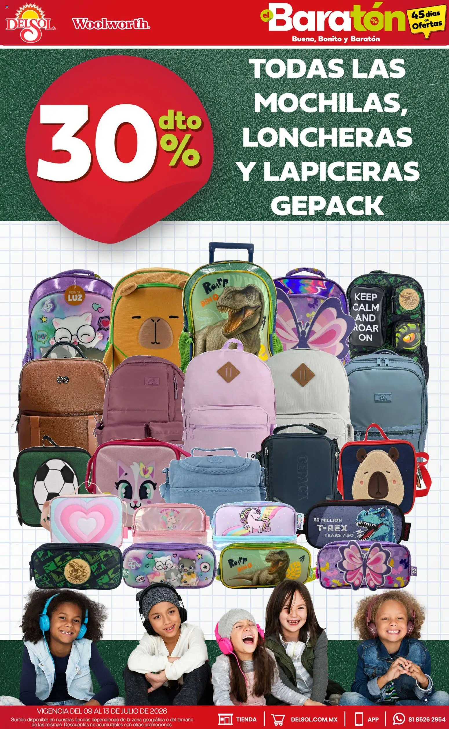 Nuevas ofertas de Del Sol y Woolworth válidas en toda la República Mexicana desde el 09/07/2026. ¡Encuentra las mejores ofertas en Del Sol y Woolworth catálogo Bueno, Bonito y Baratón! | Página: 3