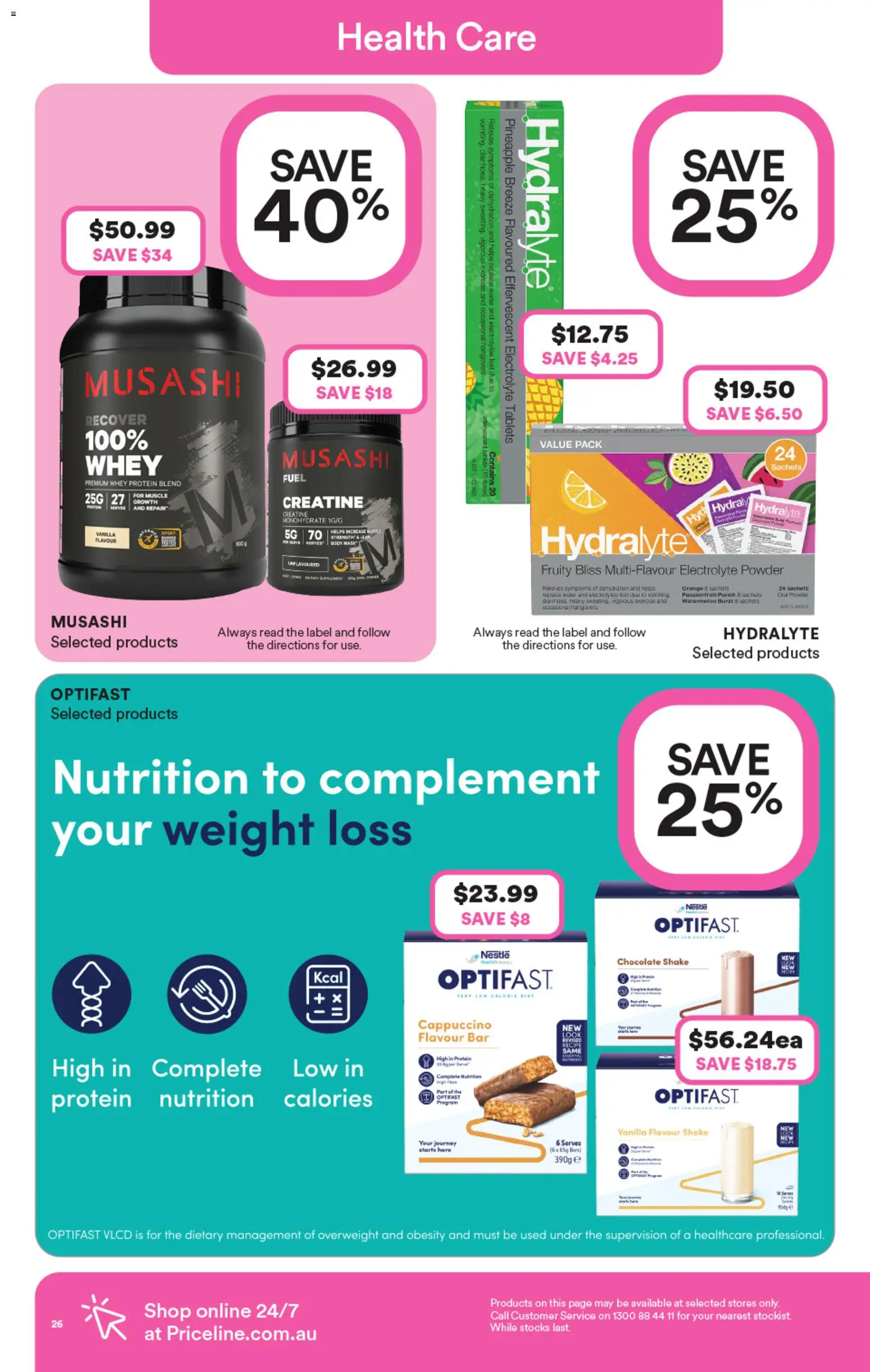 Priceline Pharmacy catalogue - valid from 10/09/2026 | Page: 26 | Products: Chocolate, Pineapple, Whey protein, Weight